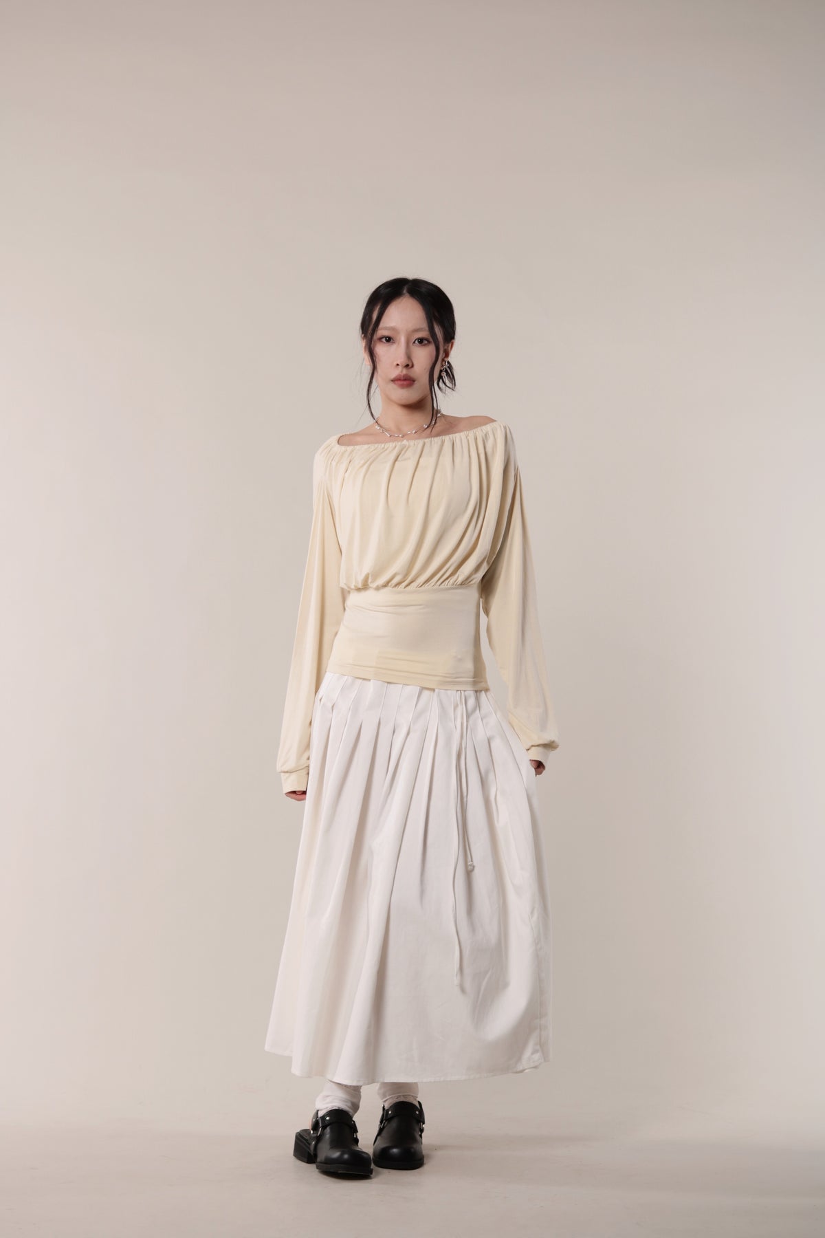 Luna Gathered Top (Yellow)