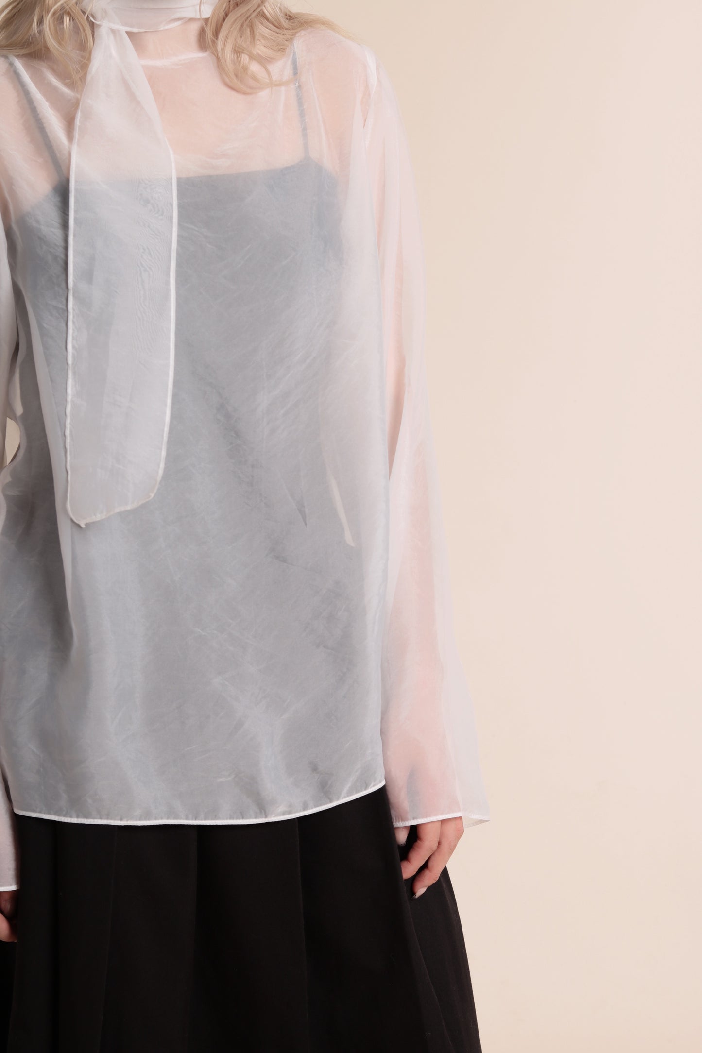 Doll See Through Blouse (White)