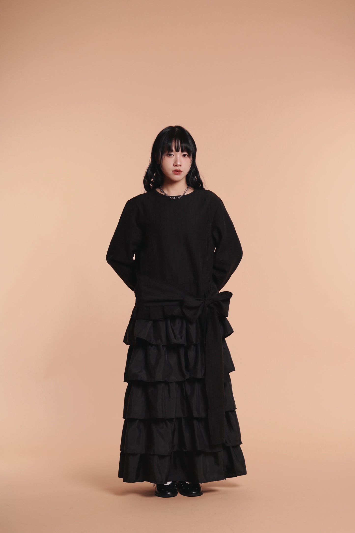 Doll Belt Blouse (Black)