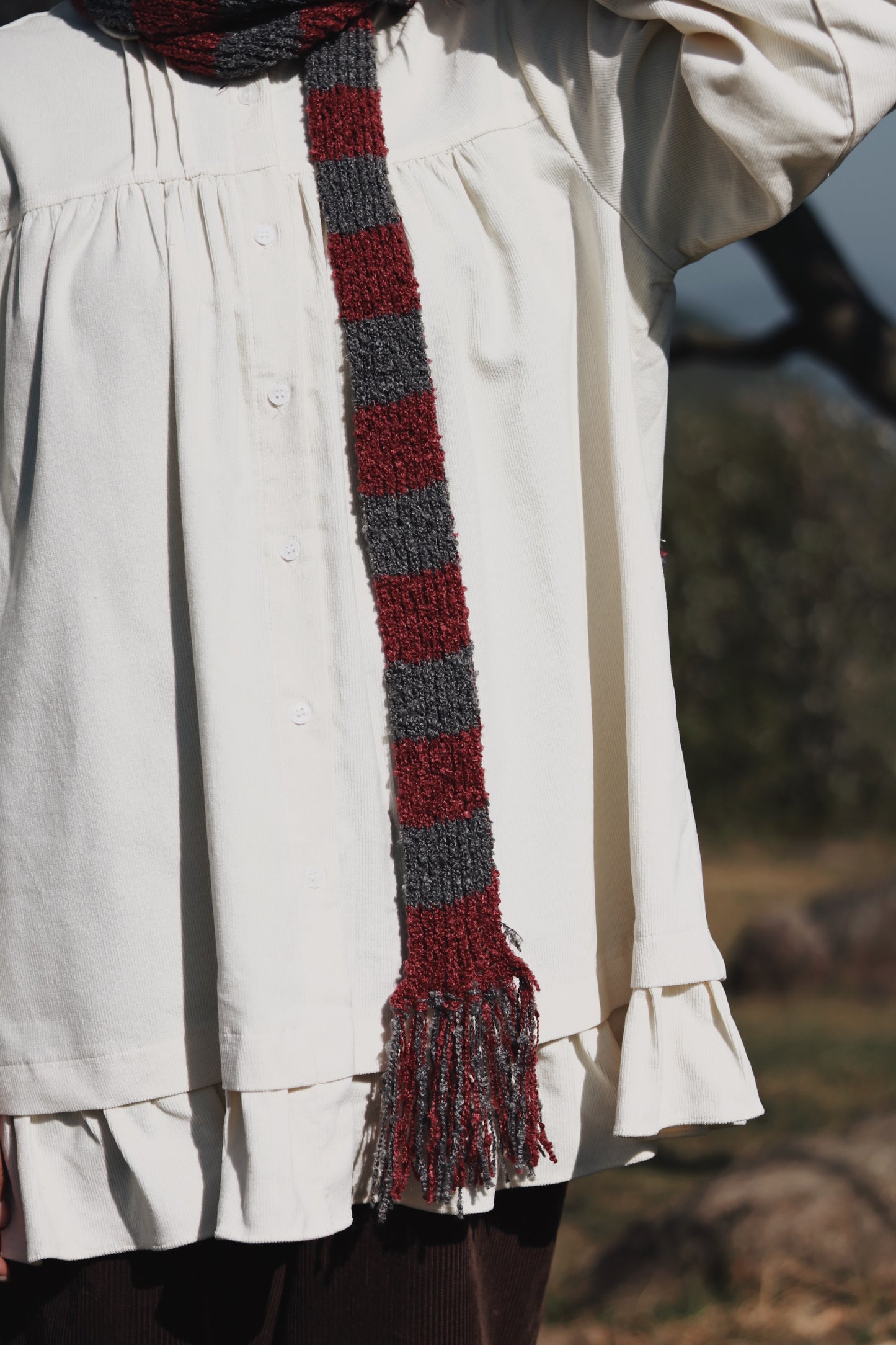 Mini Scarf (Black/Green/Pink)