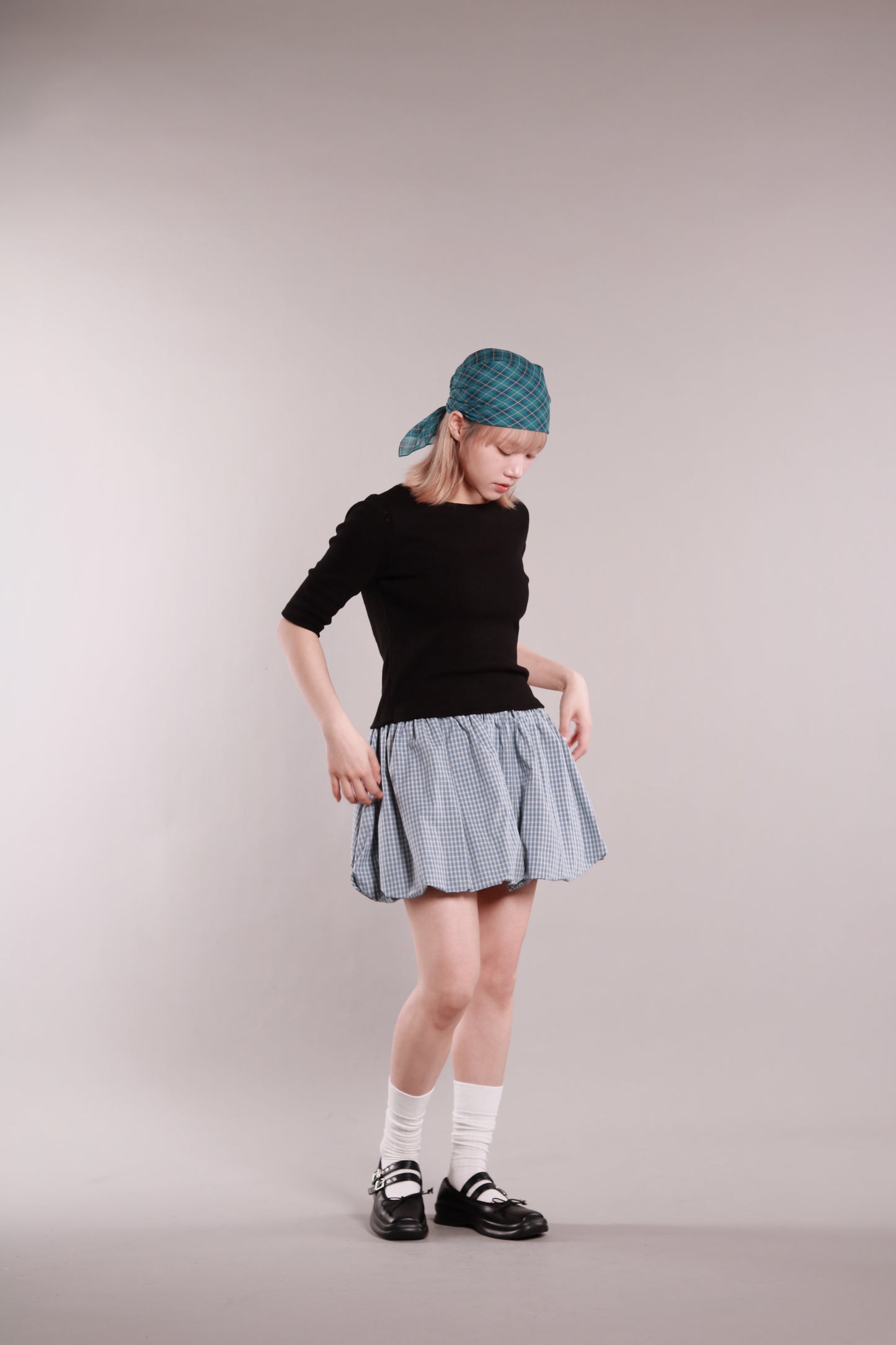 Ballon Mini Skirt (Blue)