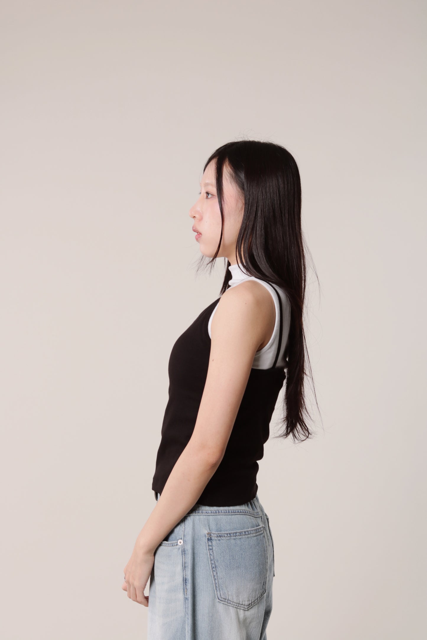 Asymmetric Cami (Black)