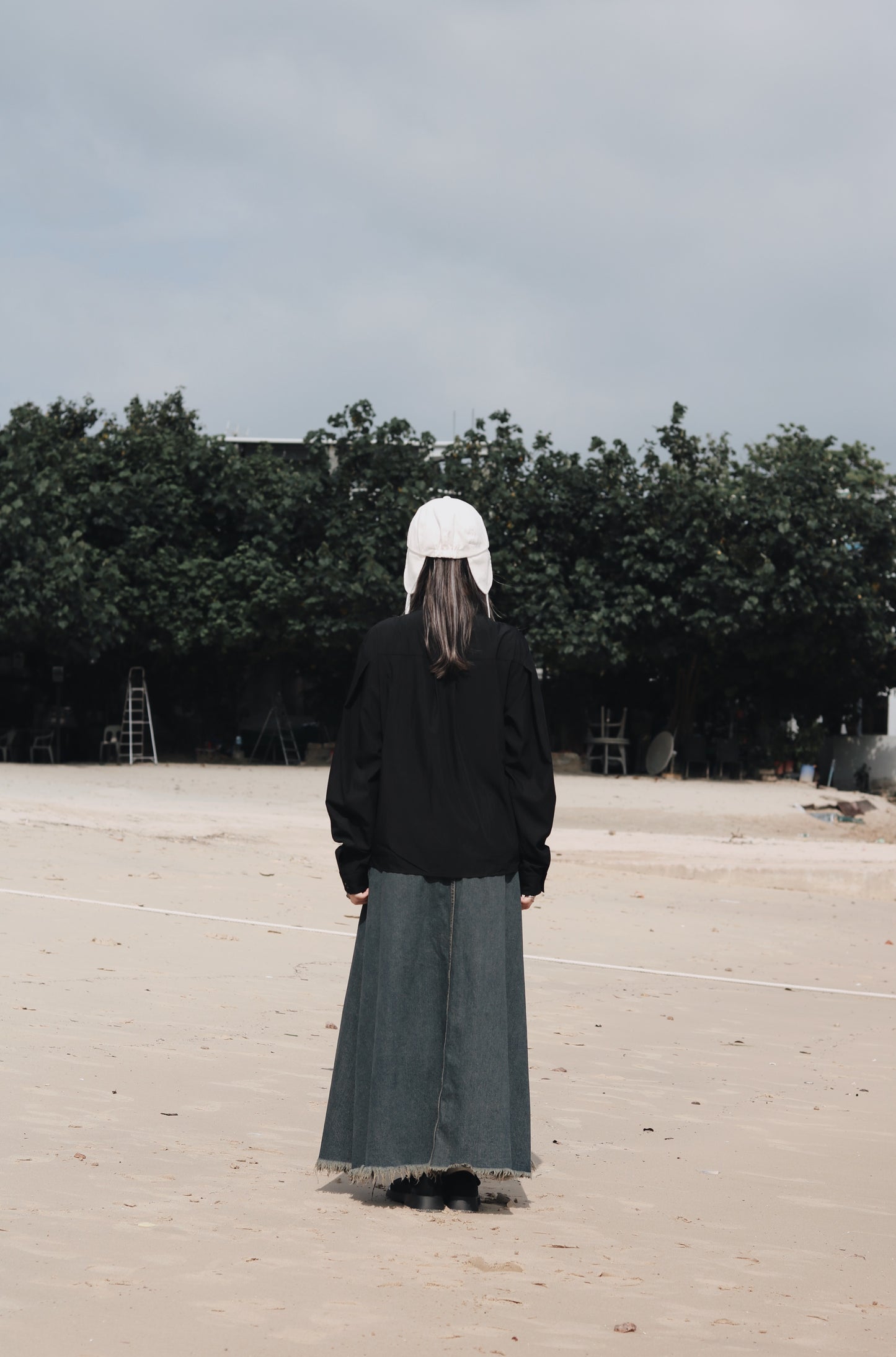 Snoopy Hat (Beige/Black/White)