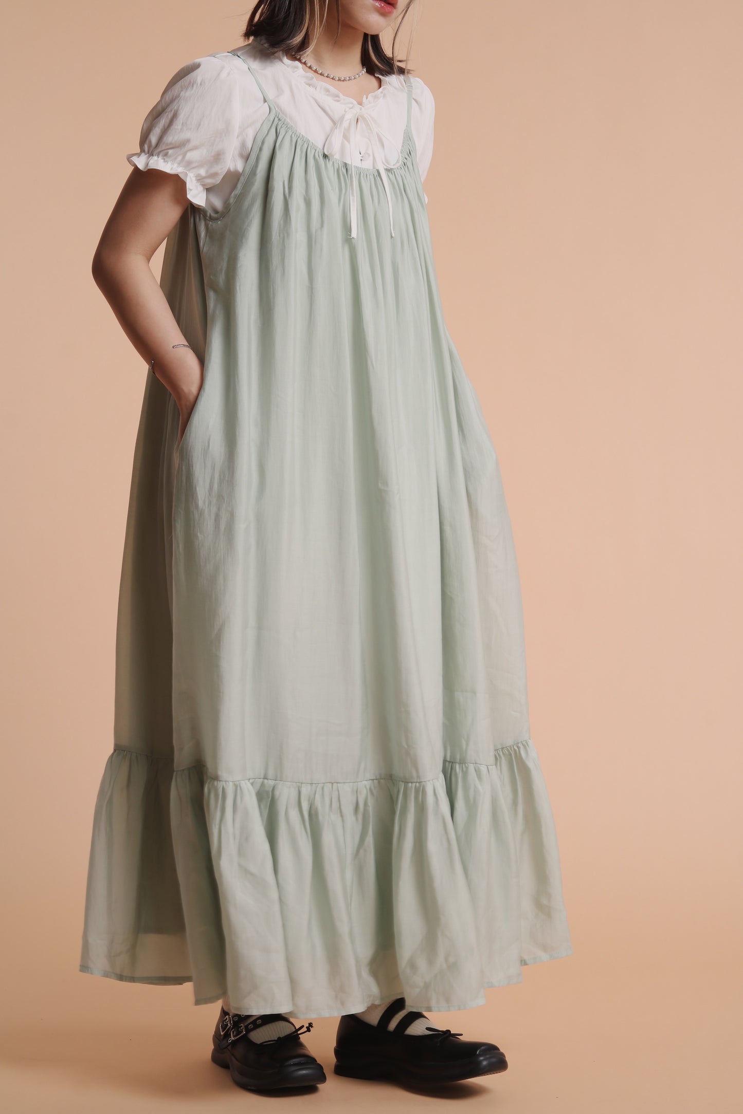 Doll Flora Dress (Mint)