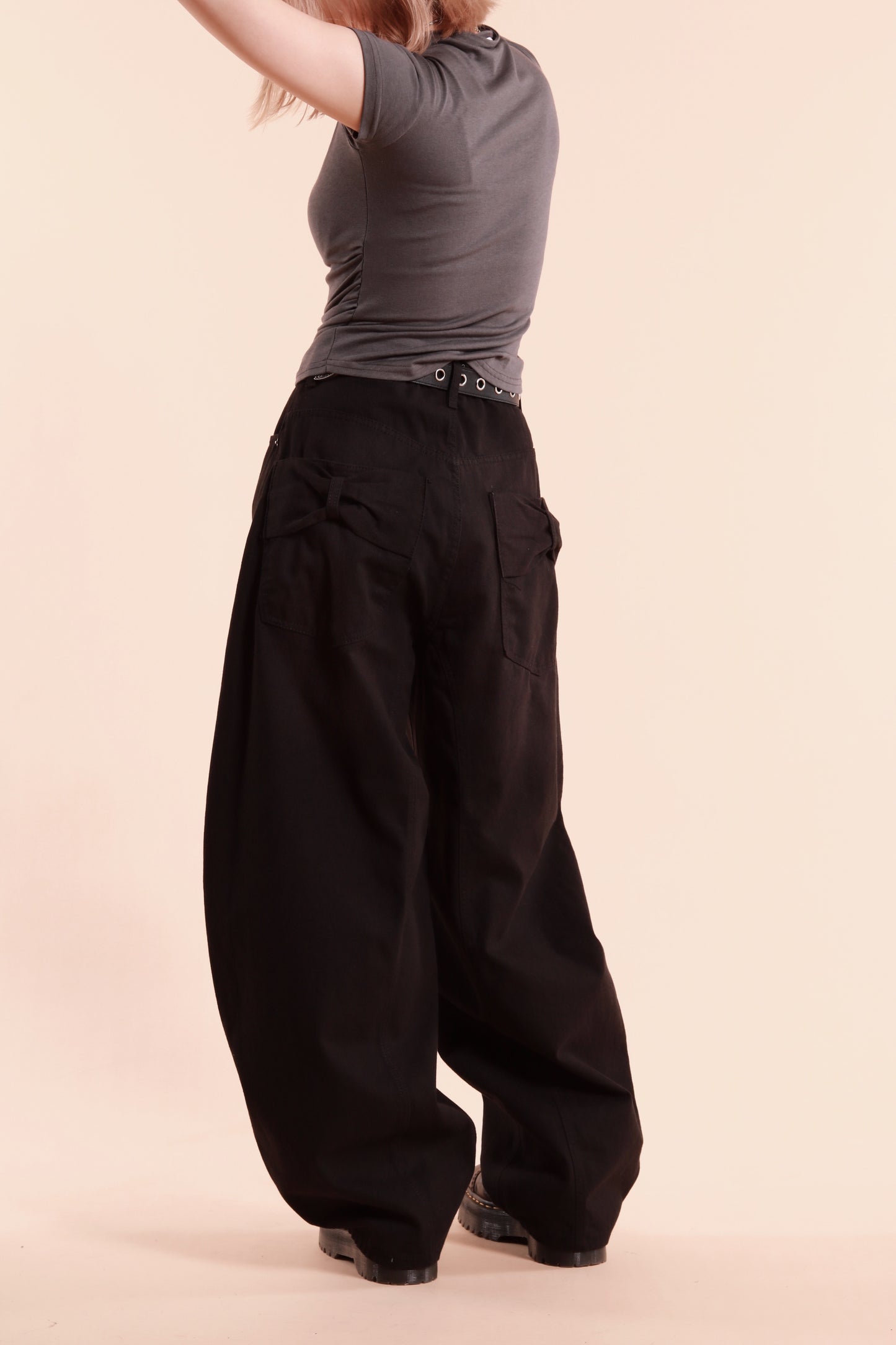 Ribbon Jeans (Black)