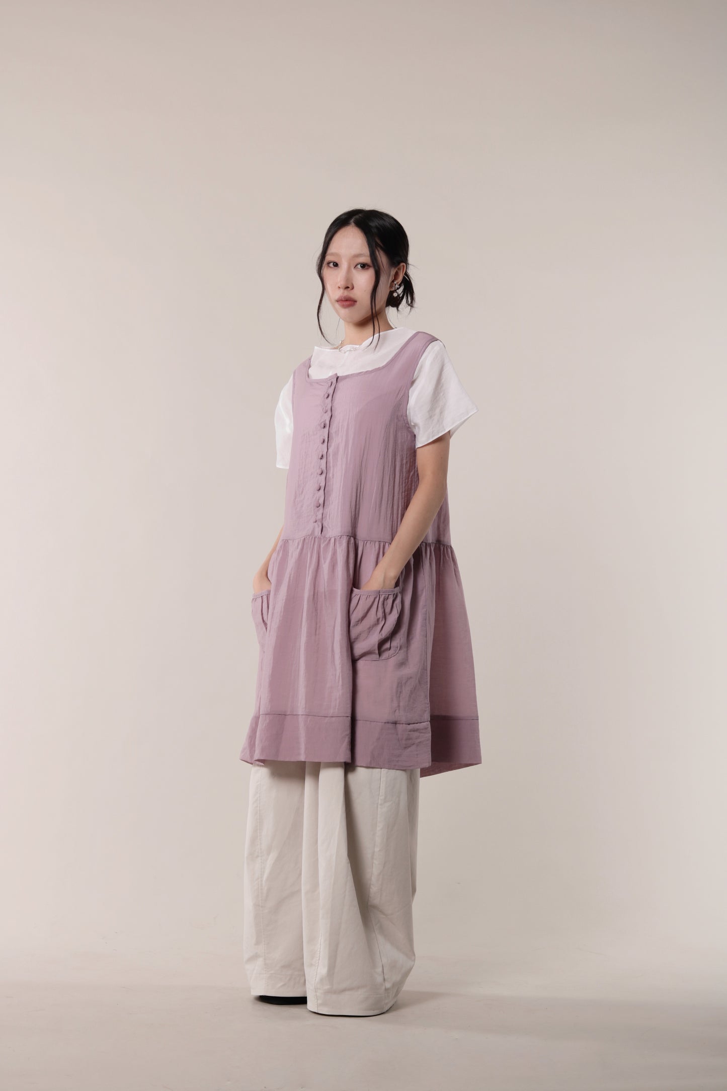 Asymmetric Twist Top (White)
