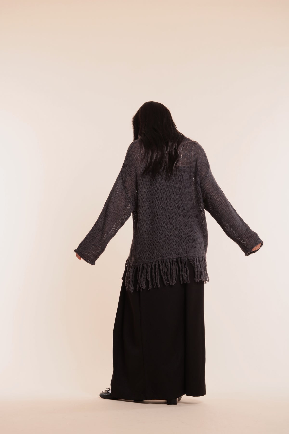 Soso Knit Top (Charcoal)