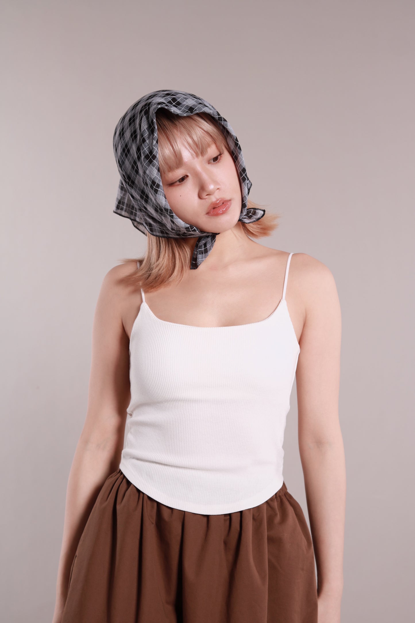 Scoop Bra Top (White)