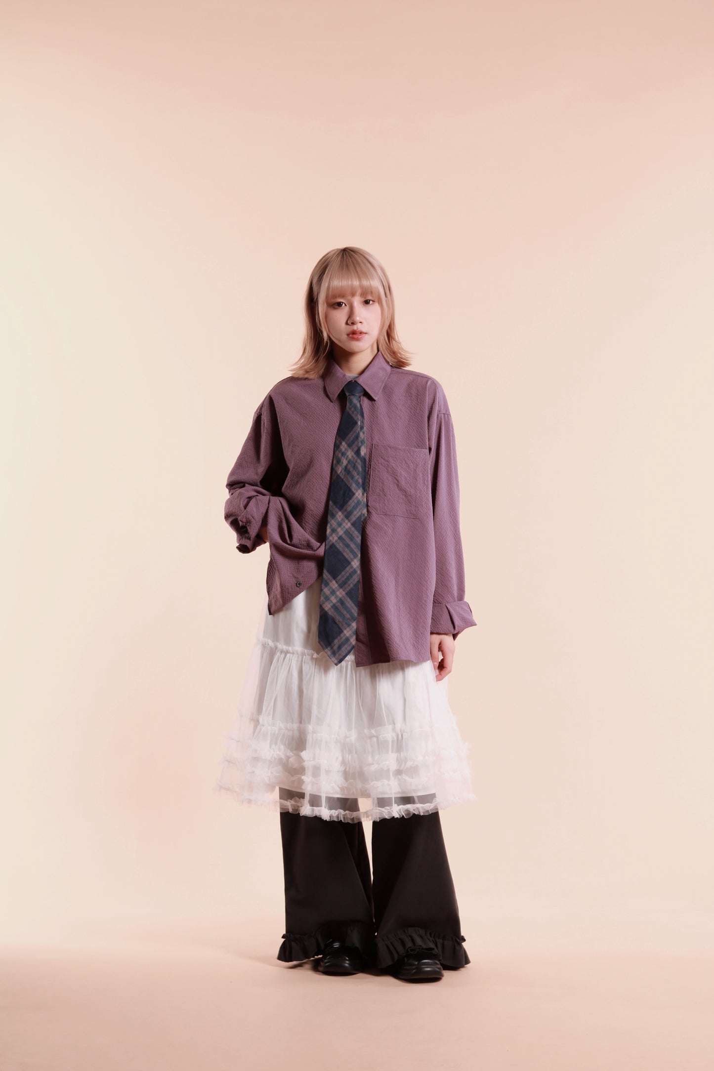 Doll Lace Ruffle Skirt (White)