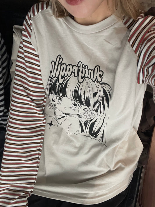 Antifragile Long Tee (Beige)