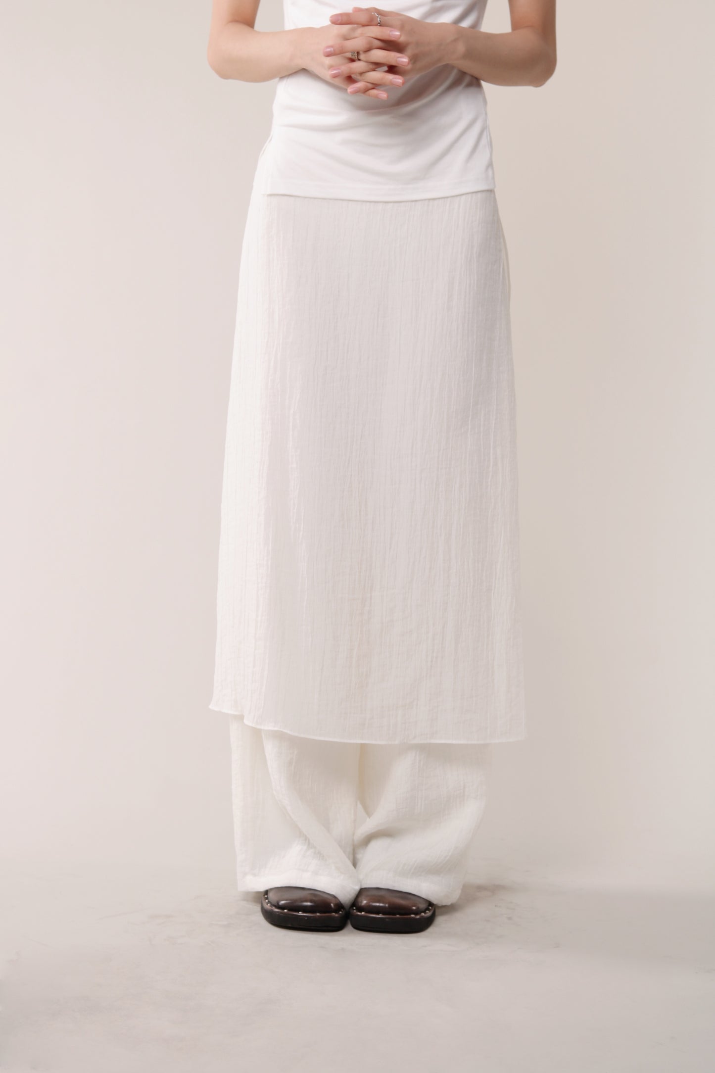 Layered Pants (Ivory)