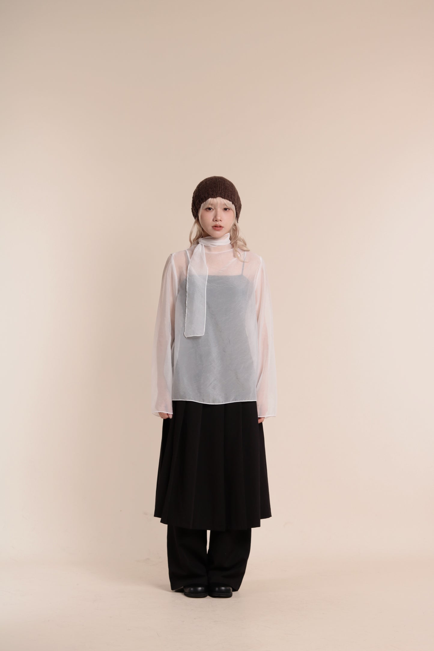 Doll See Through Blouse (White)