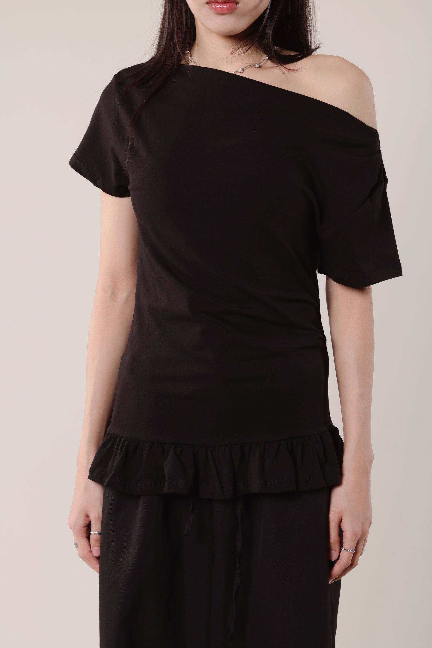 Ruffle Top (Black)
