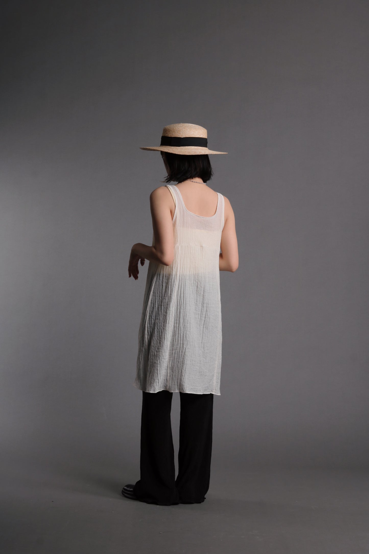 Ribbon Vest (Beige)