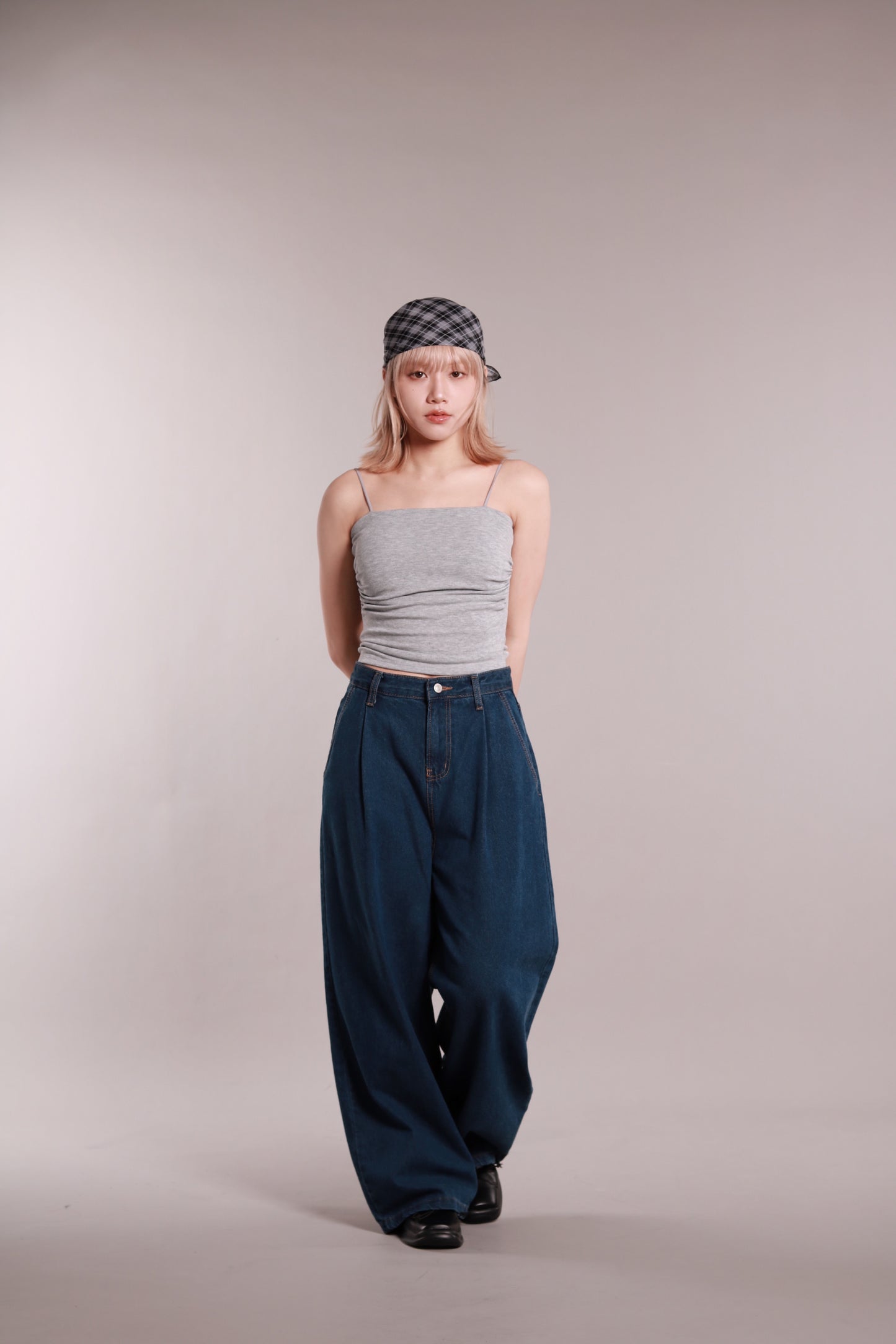 Gathered Bra Top (Grey)