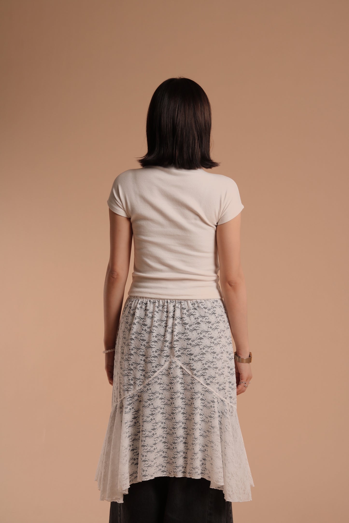 Cap Sleeve Tee (Ivory)