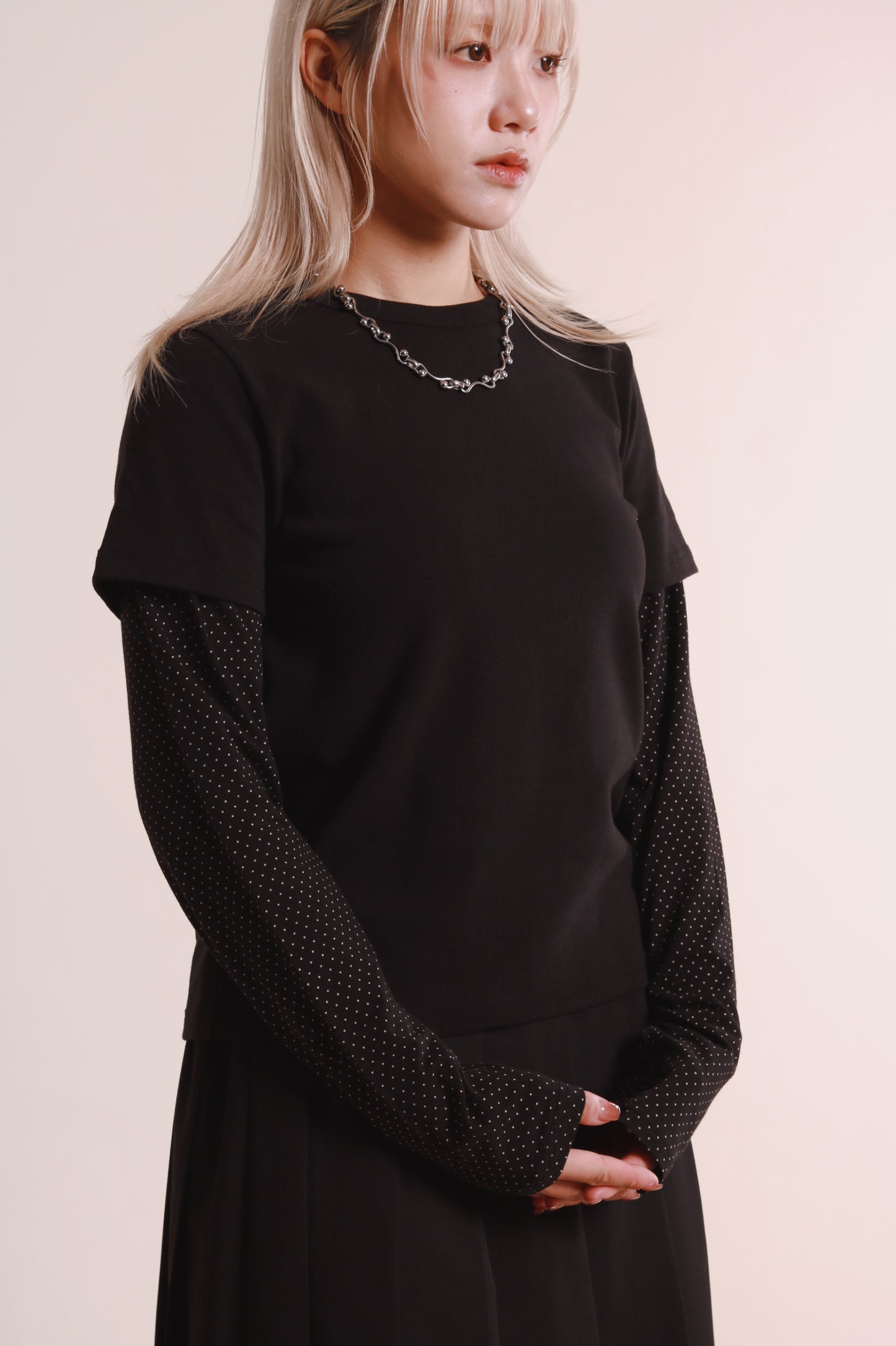 Layered Dot Top (Black)