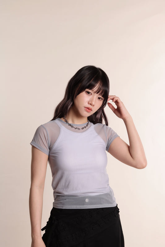 Summer See Through Tee (Blue)