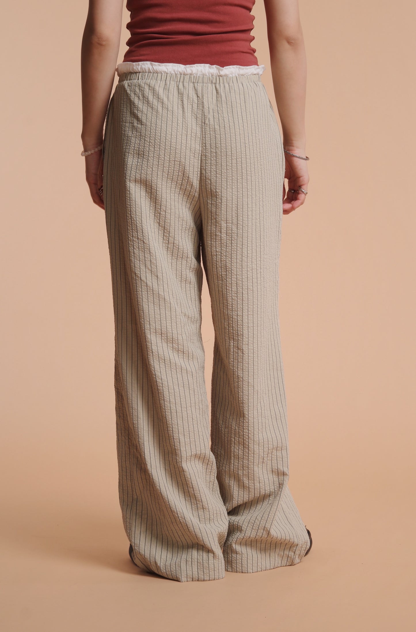 Striped Lazy Pants (Green)