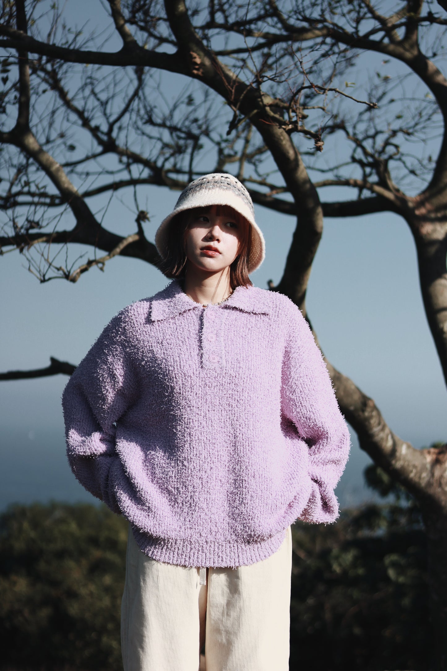 Snow Bucket Hat (Ivory)