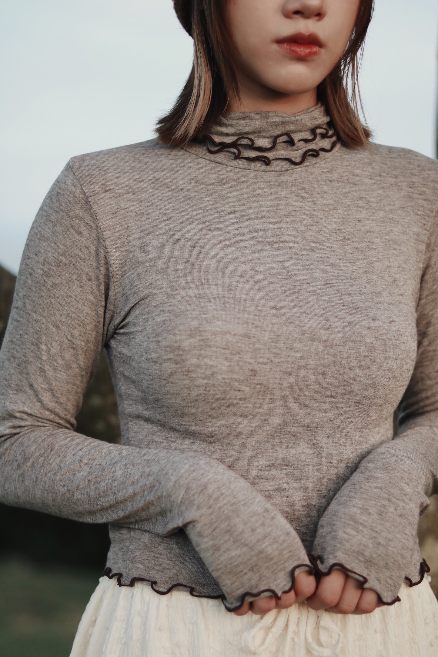 Double Fafa Top (Brown)