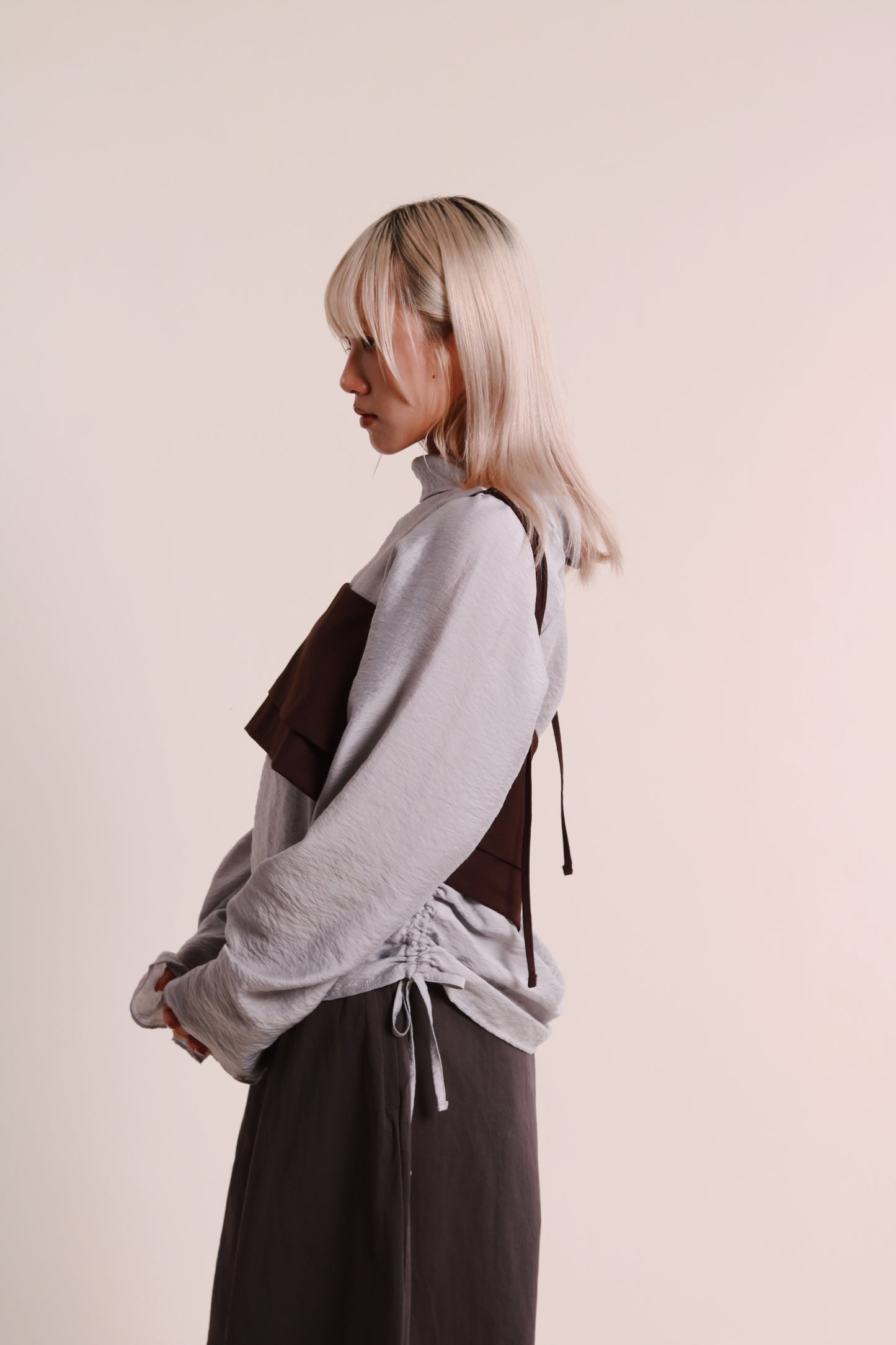 Layered Vest (Brown)