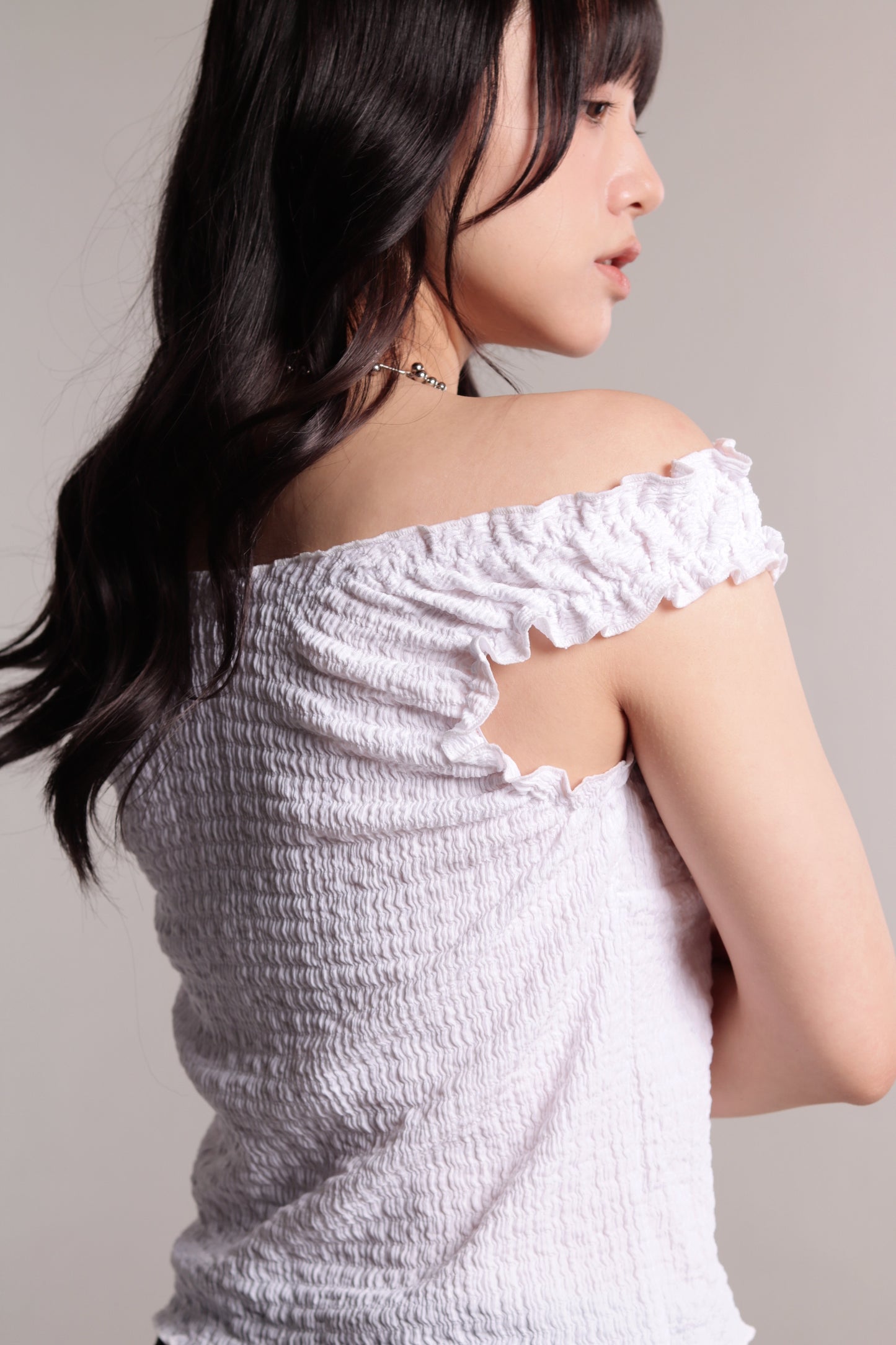 Gathered Top (White)