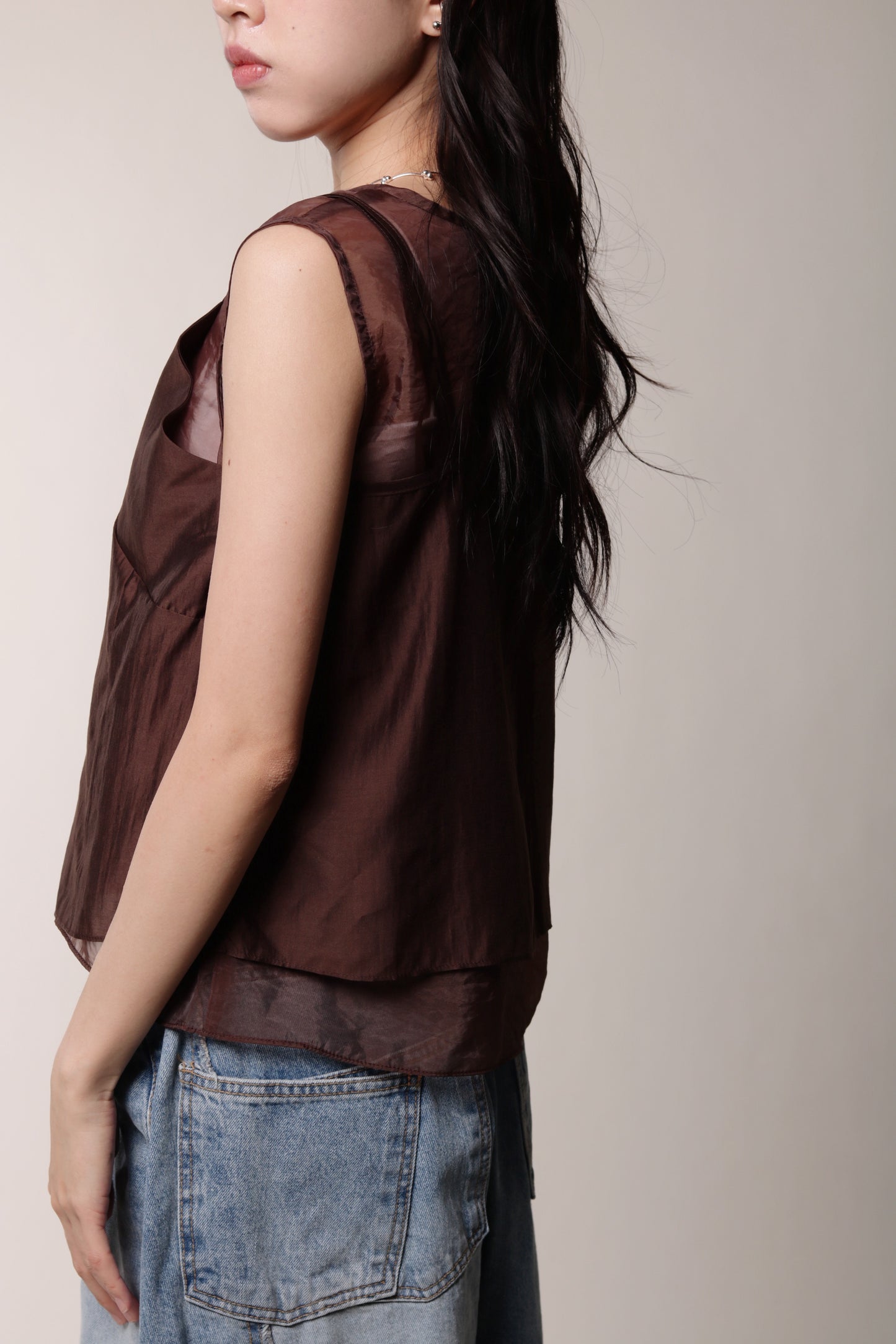 Chaya Layered Top (Brown)