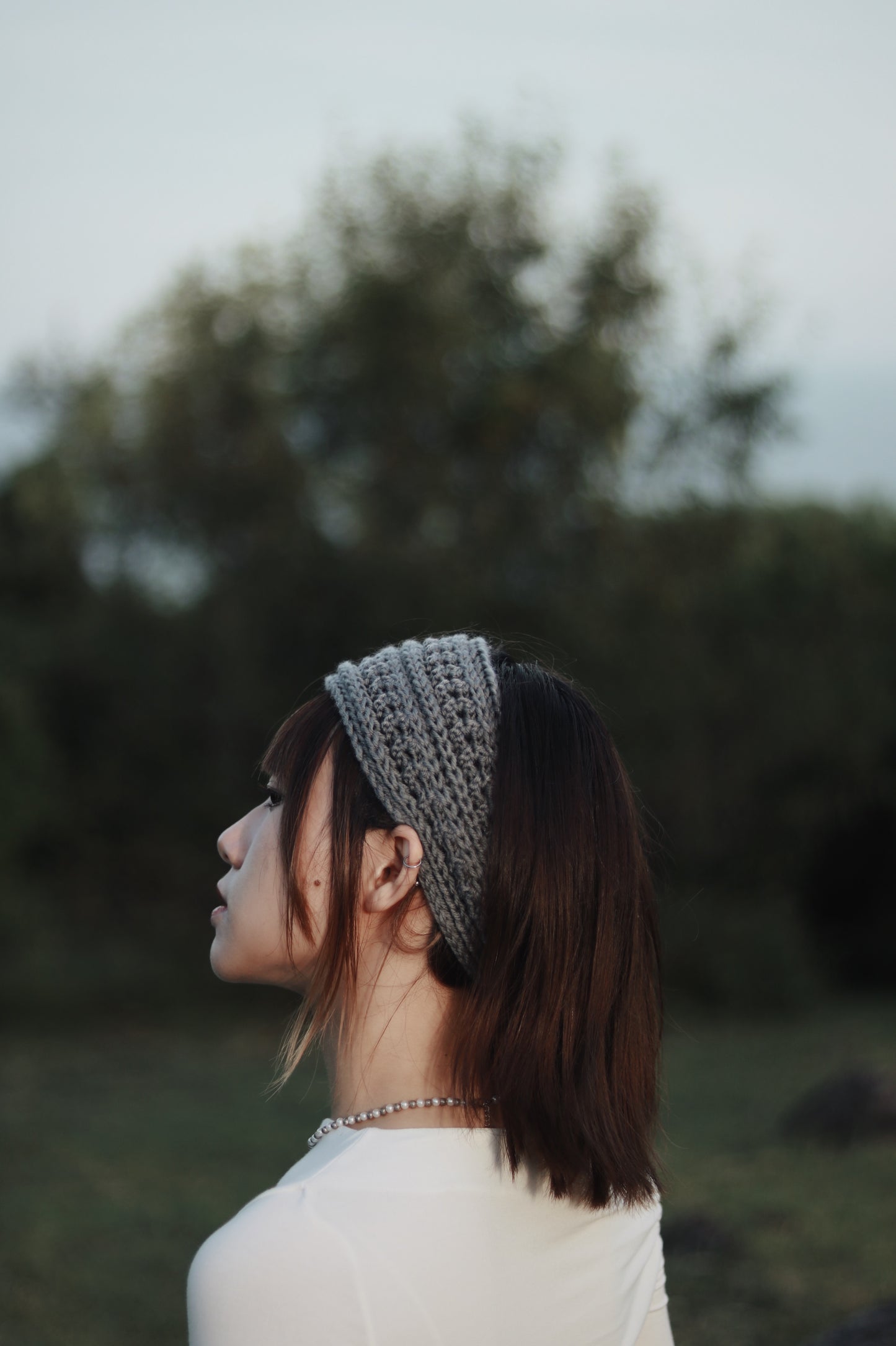 Ribbon Headband (Black/Brown/Grey/Ivory/Pink)