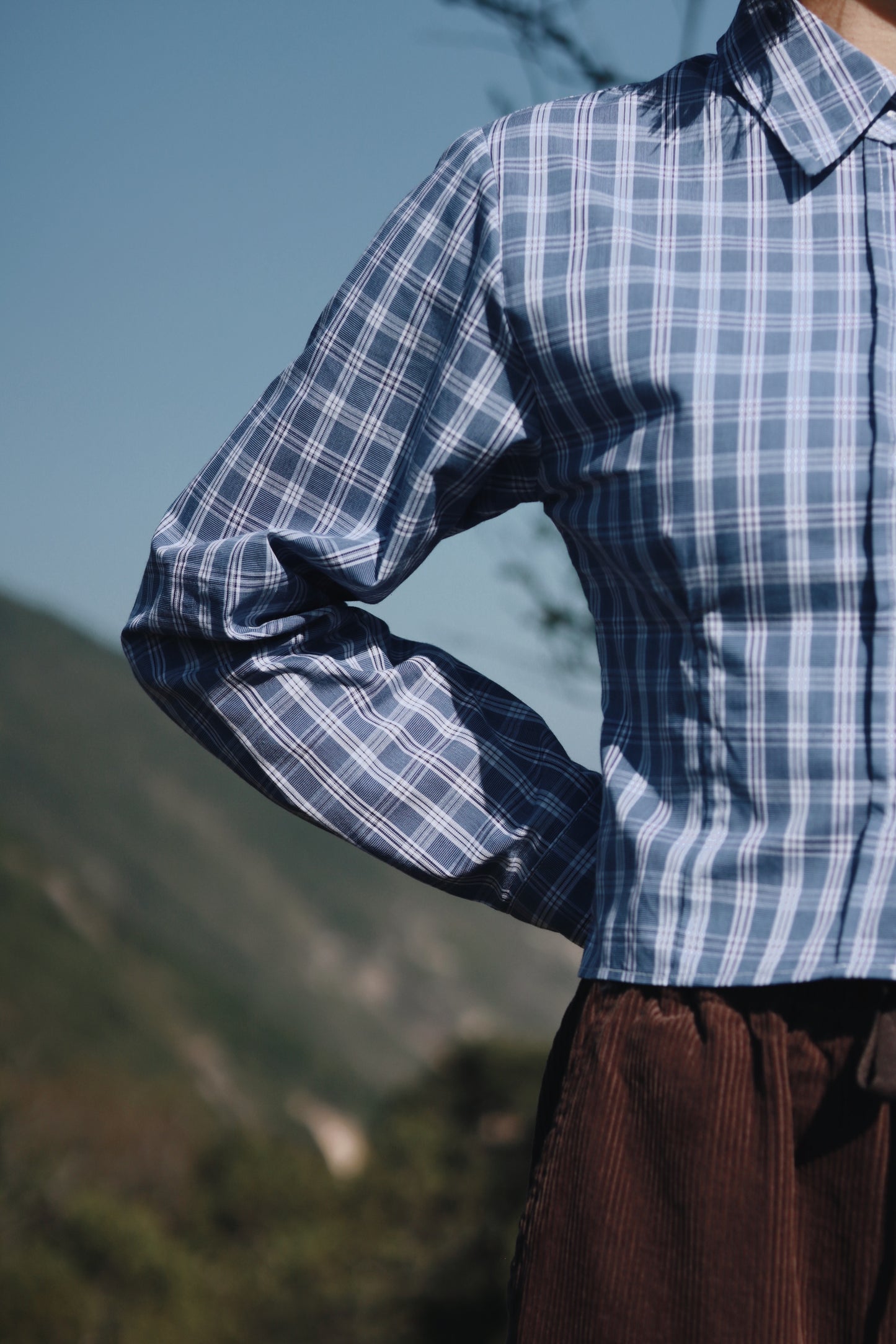 Cropped Shirt (Checkered)