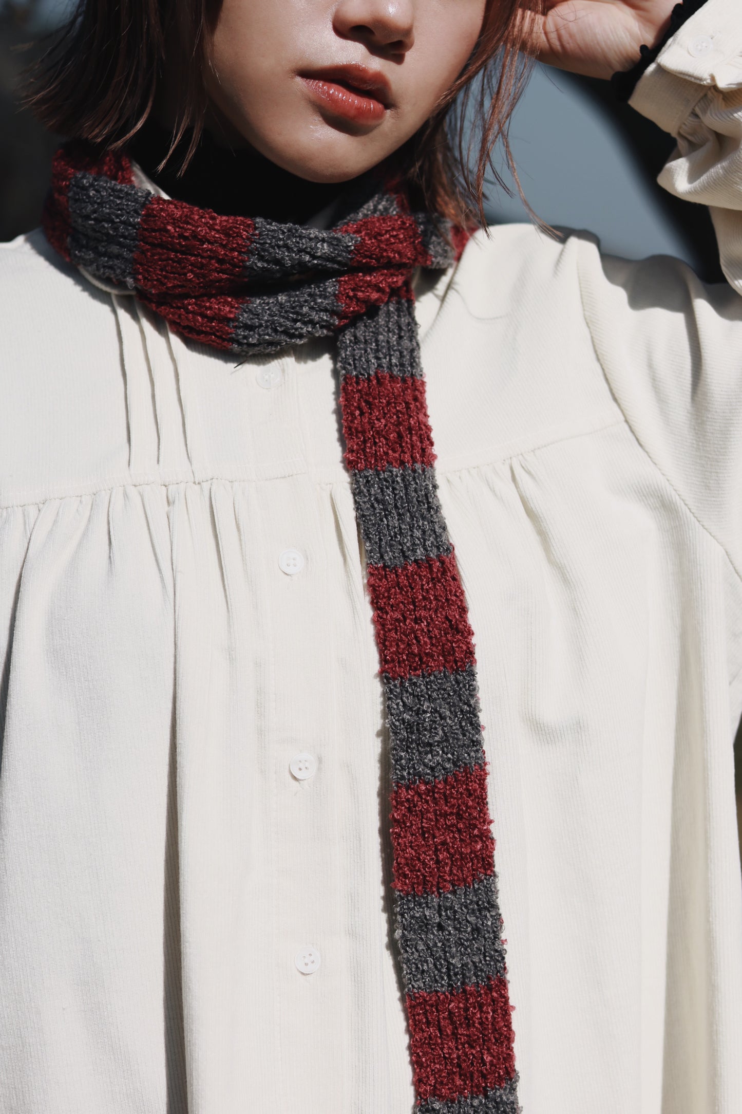 Mini Scarf (Black/Green/Pink)