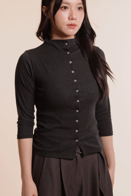 Cora Tee (Charcoal)