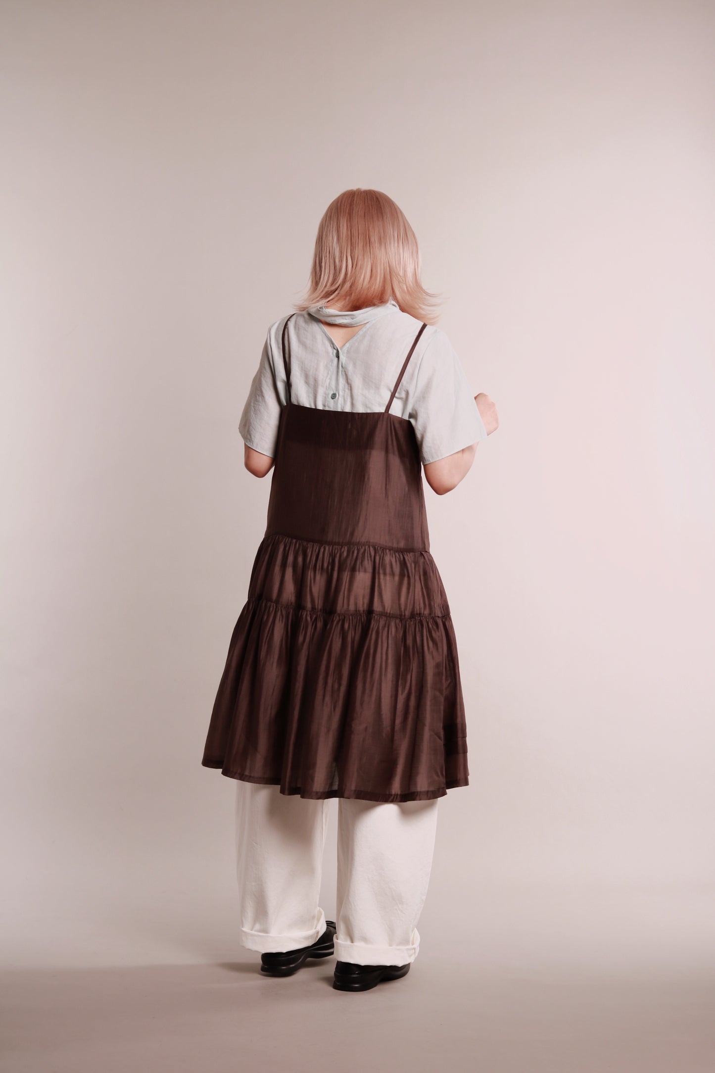 See Through Tie Top (Sky)