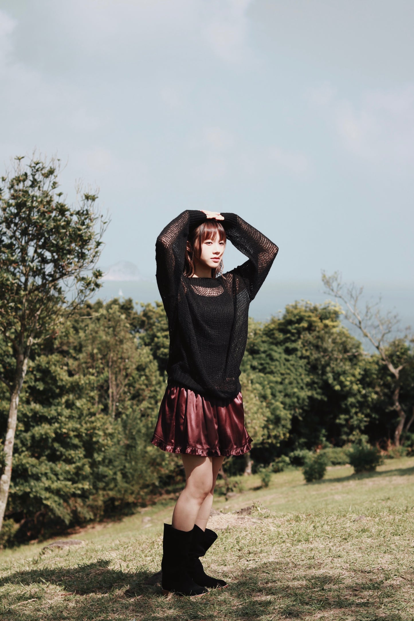 Autumn Knit Top (Black)