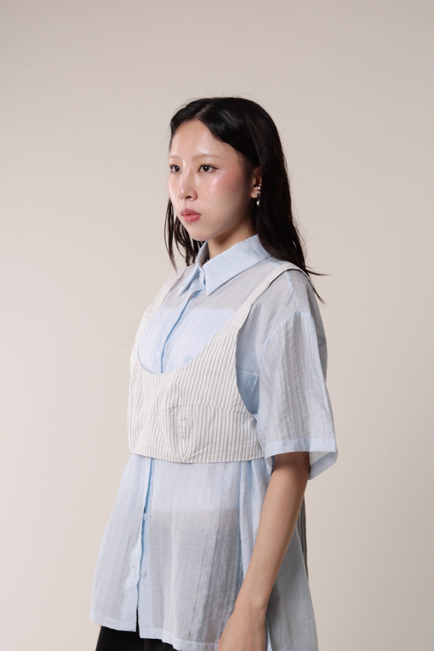 Striped Vest (Ivory)