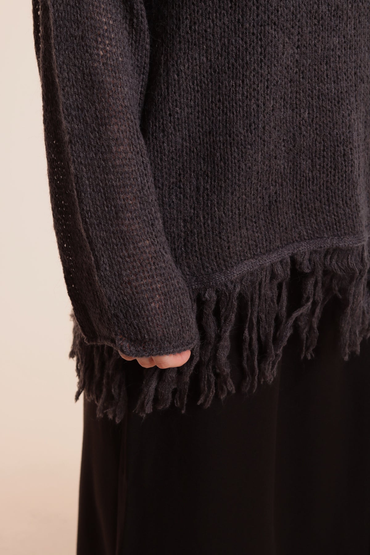 Soso Knit Top (Charcoal)