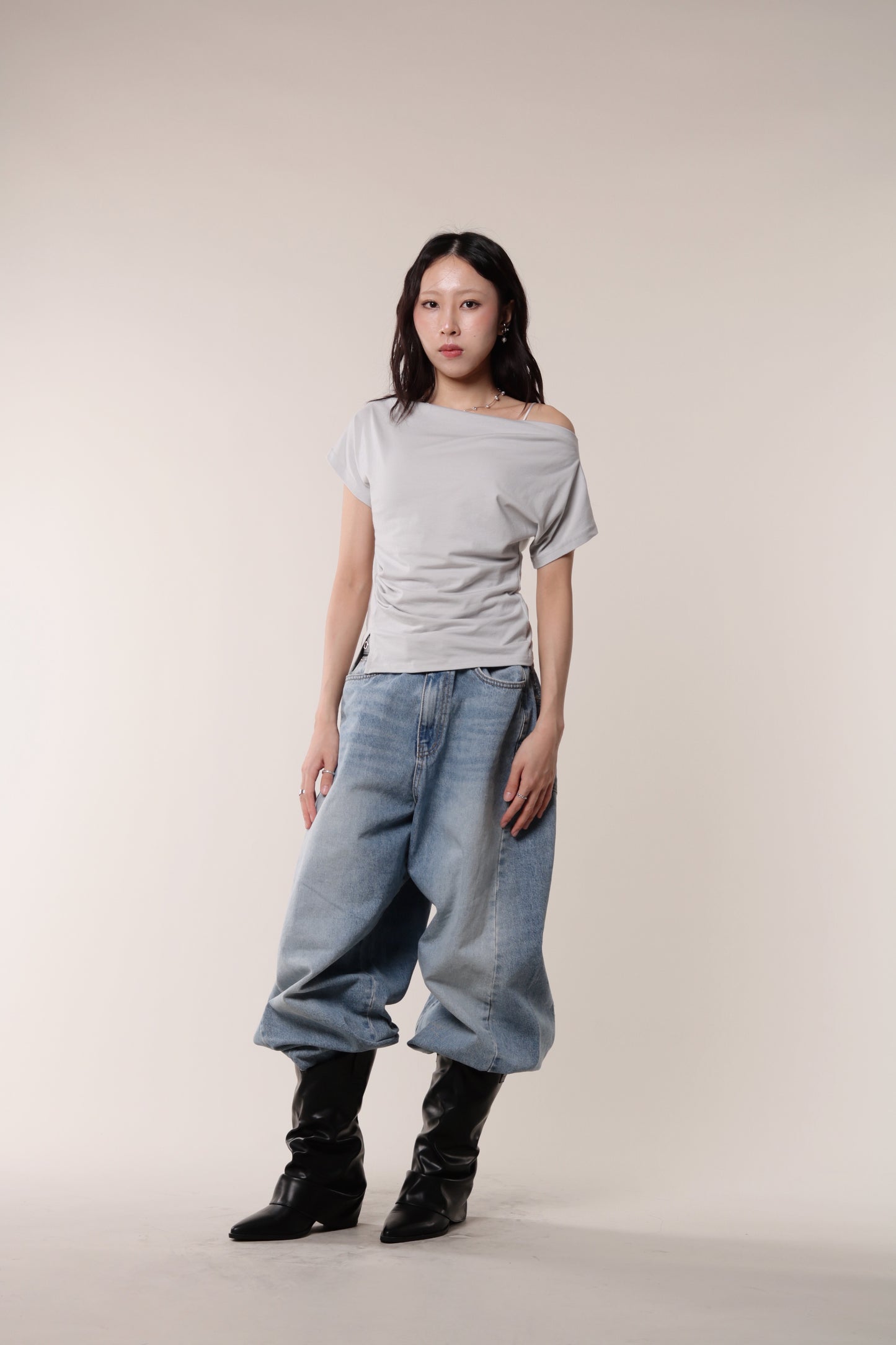 Moira Top (Grey Blue)