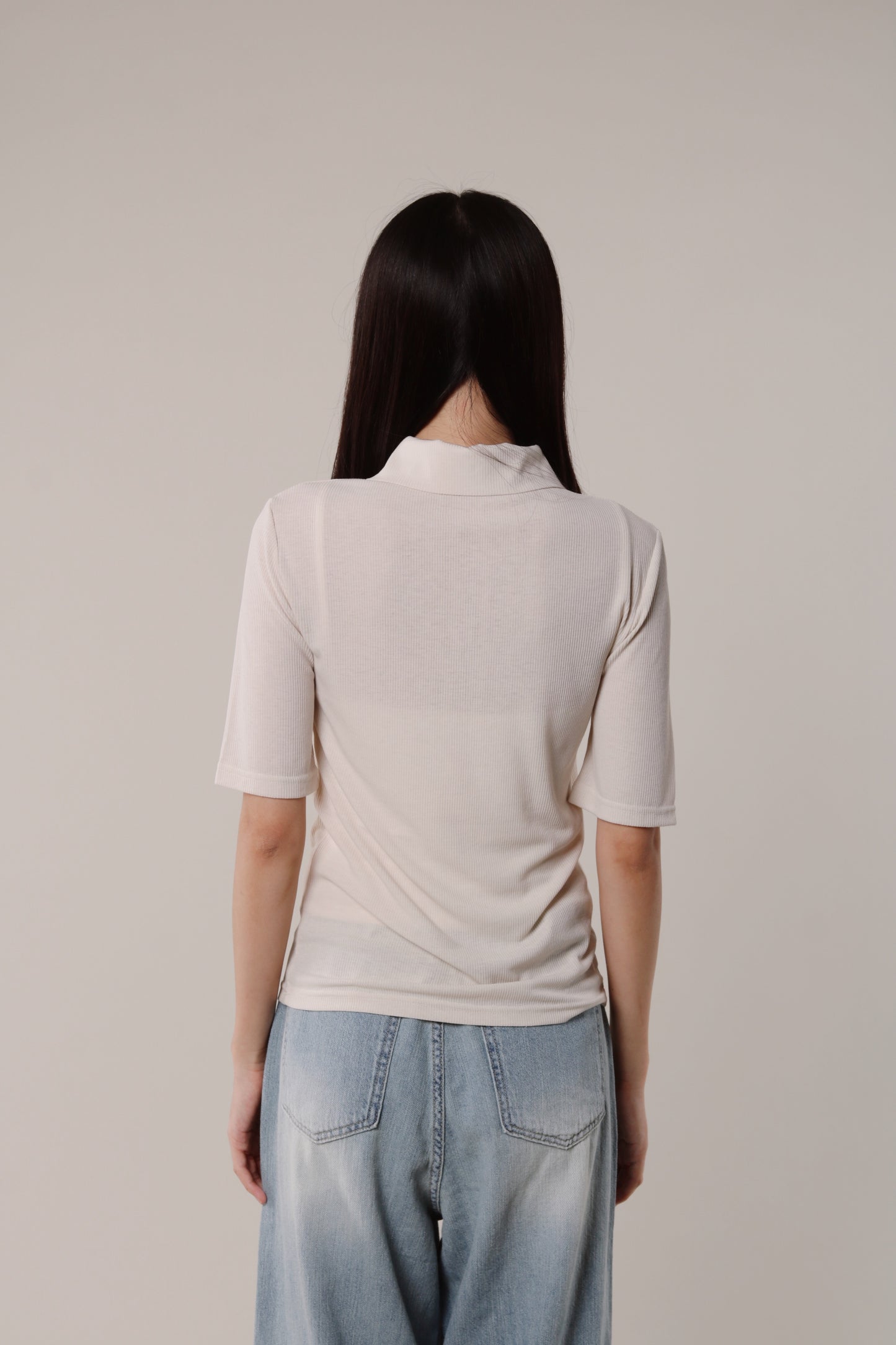 Summer Polo Tee (Beige)