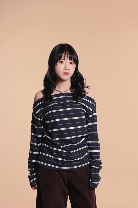Striped Top (Navy)
