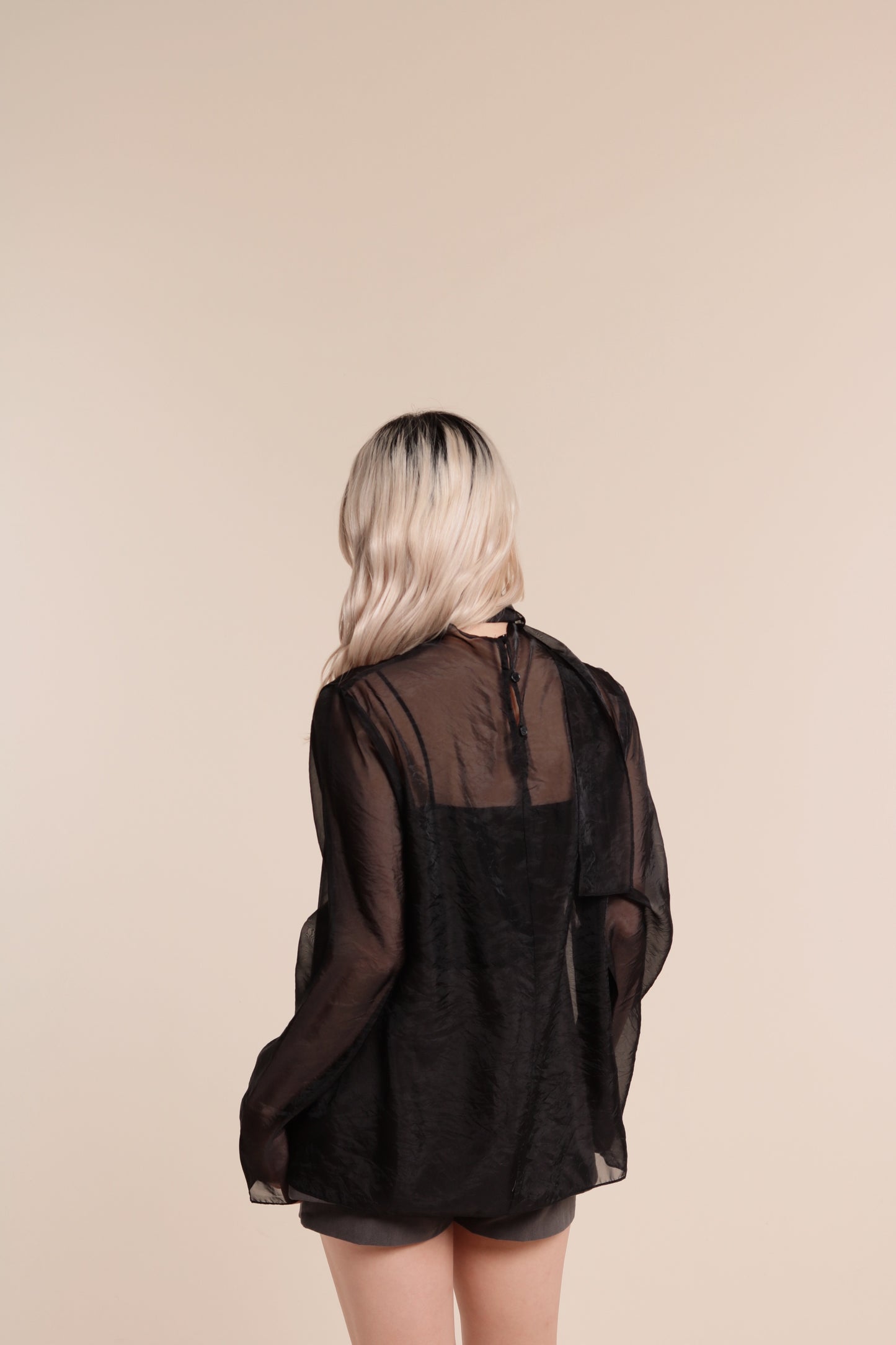 Doll See Through Blouse (Black)
