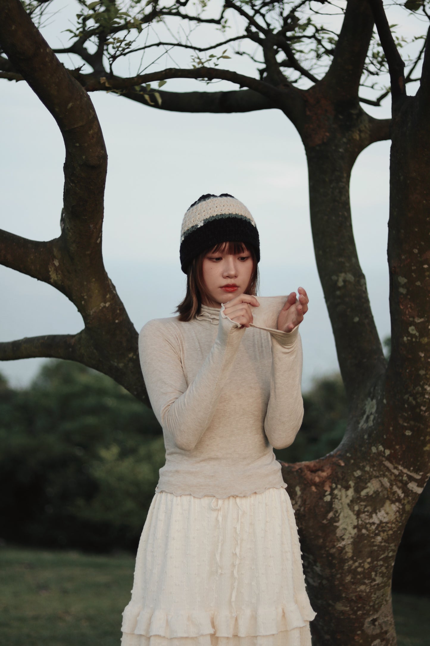 Double Fafa Top (Beige)