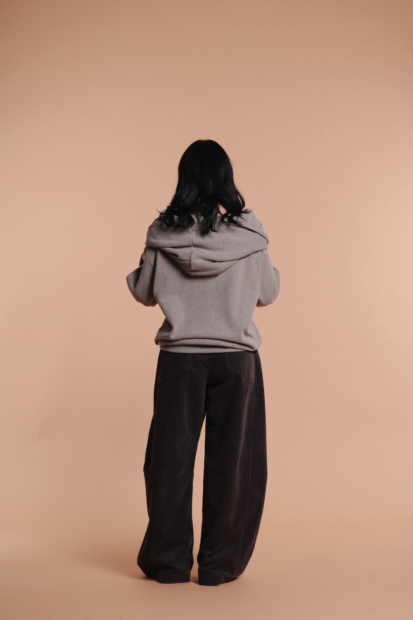 Marie Corduroy Pants (Charcoal)