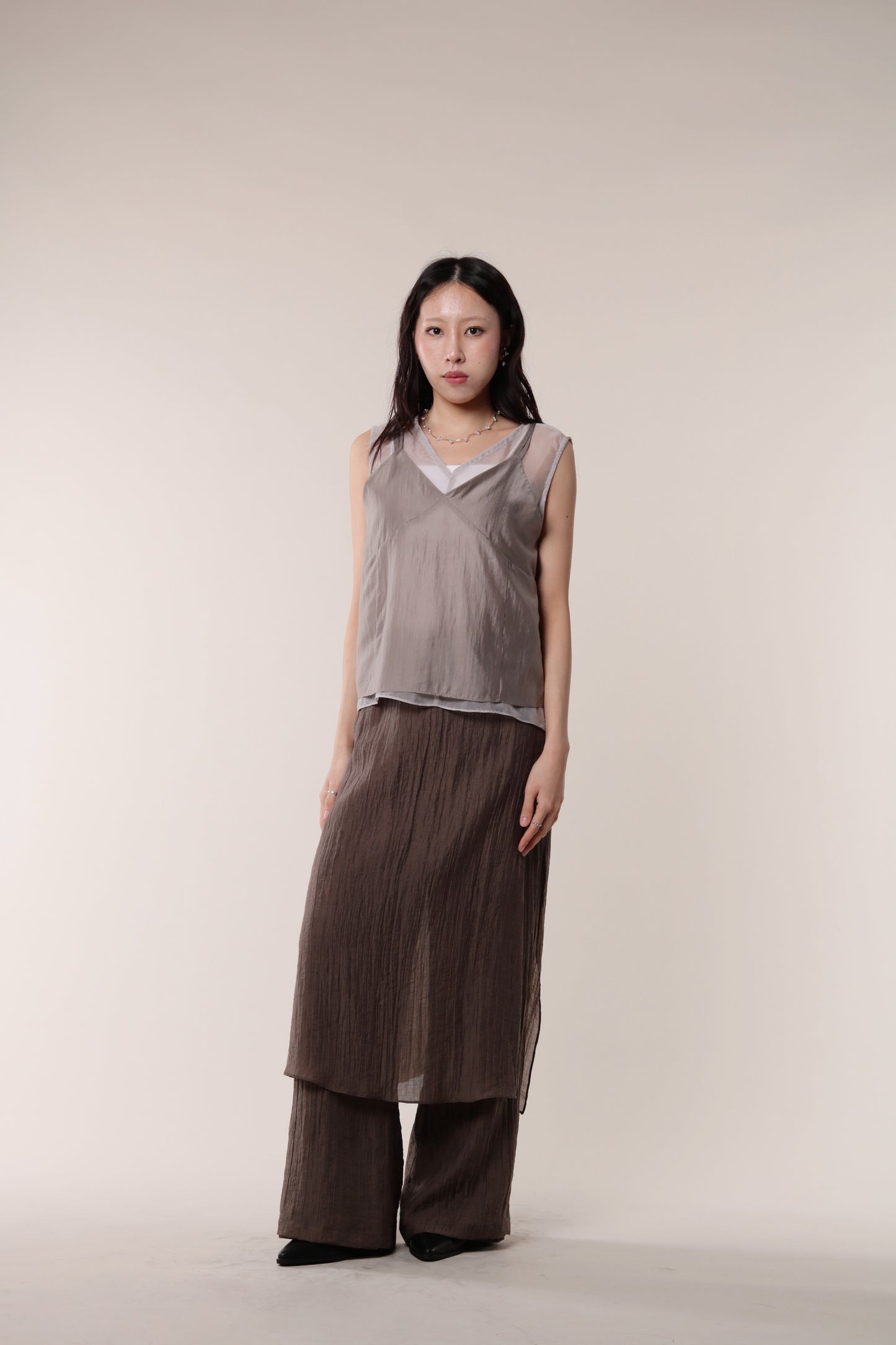 Layered Pants (Brown)