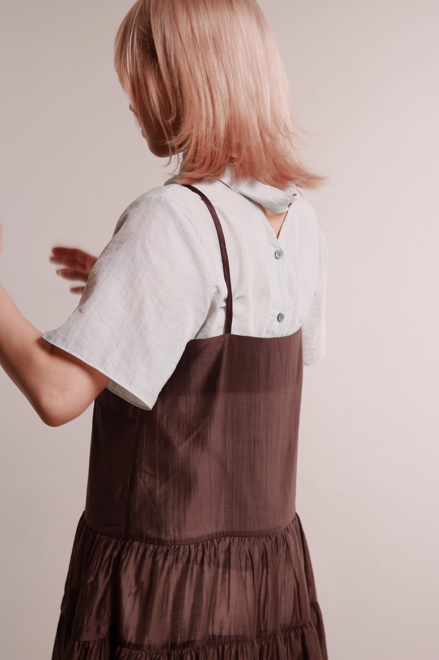 Doll See Through Dress (Brown)