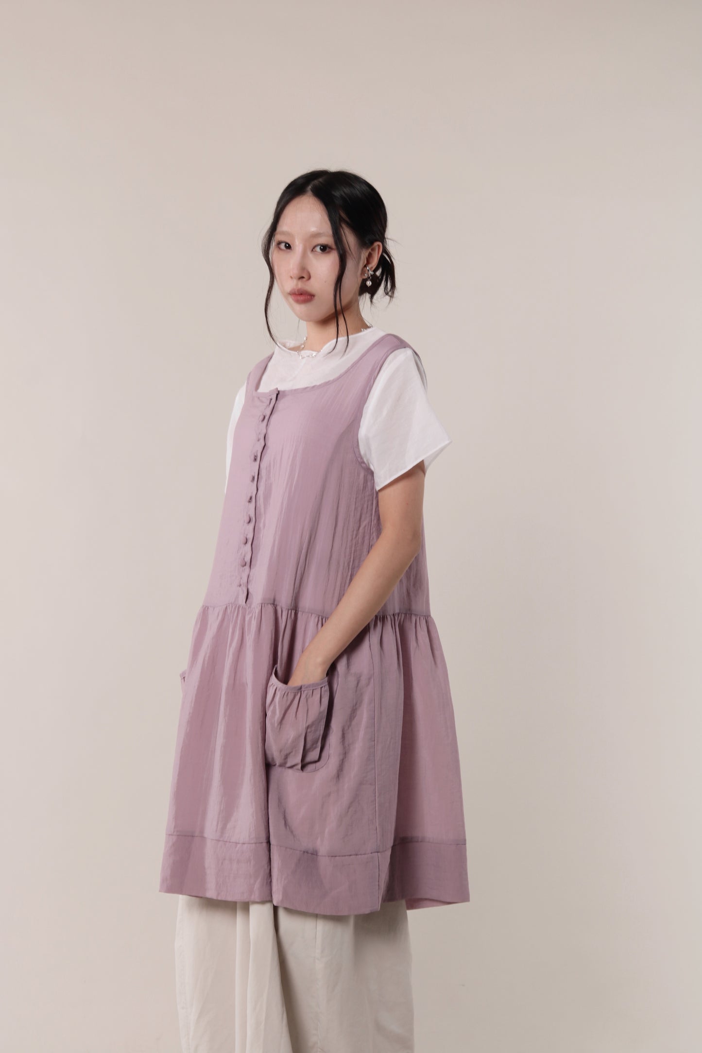 Asymmetric Twist Top (White)