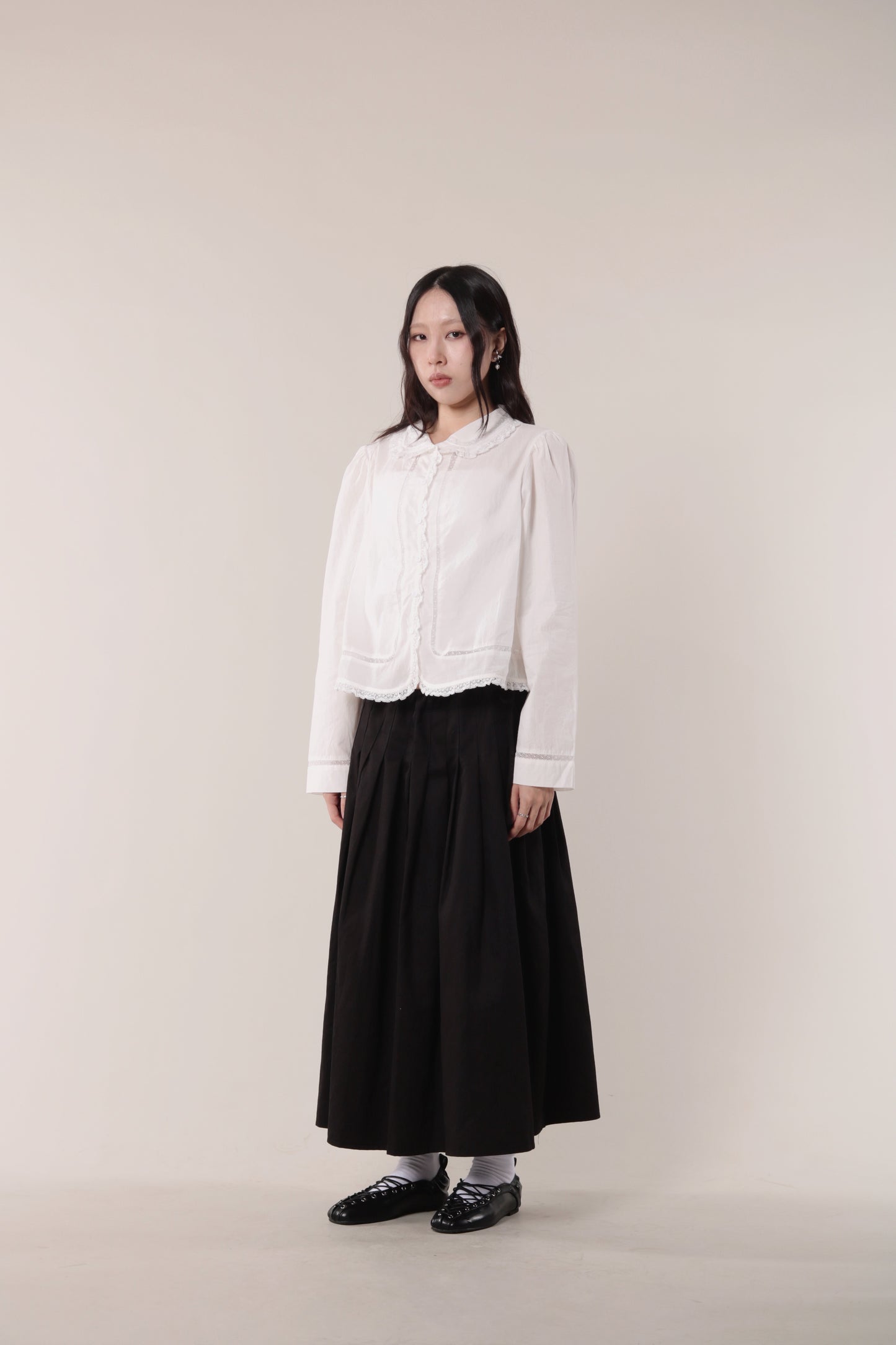 Pleated Skirt (Black)