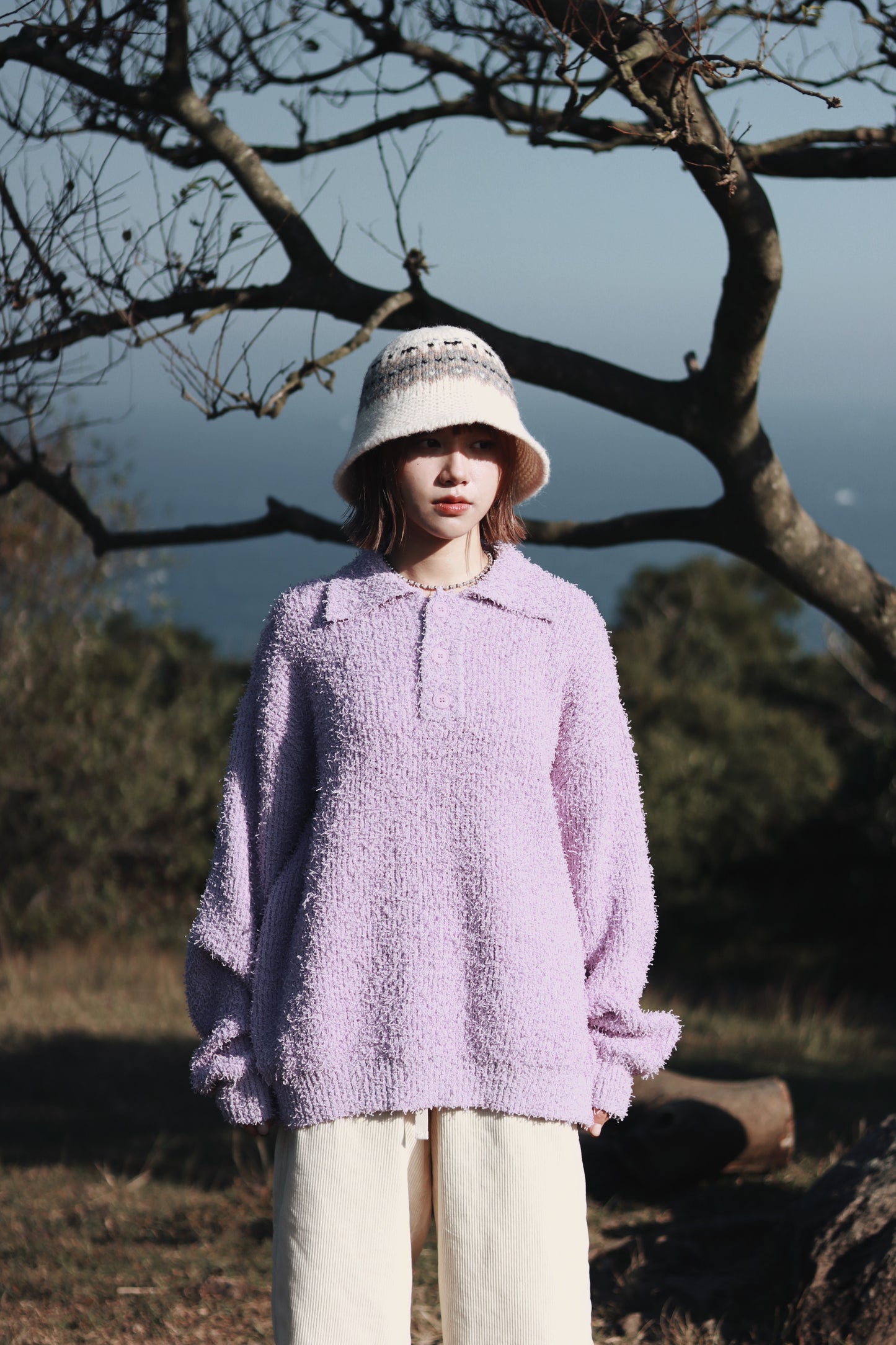 Snow Bucket Hat (Ivory)