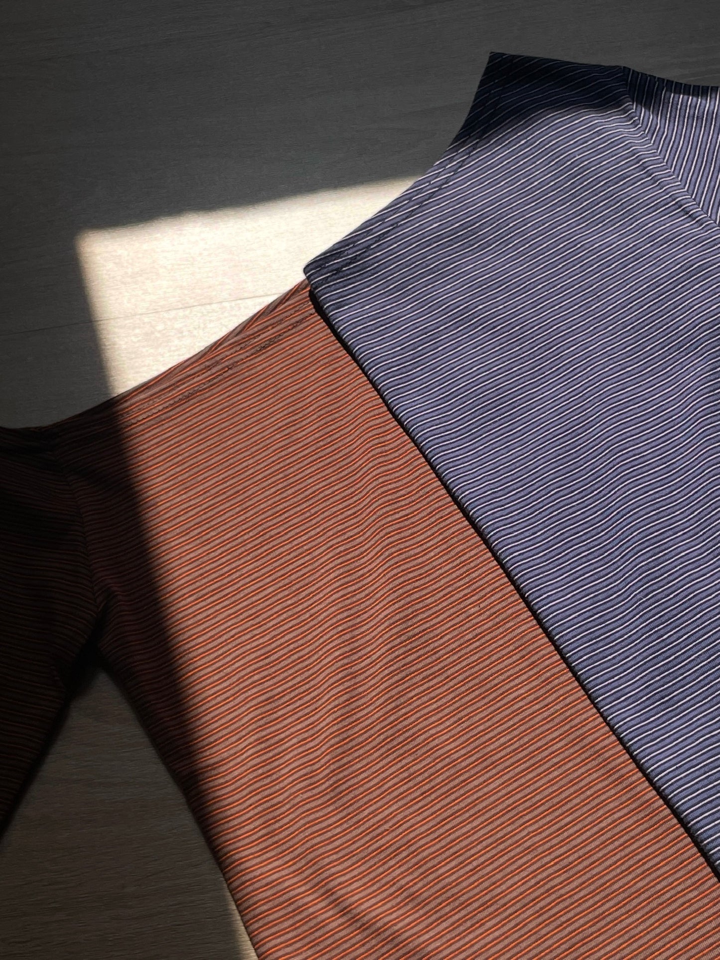 Striped One Shoulder Top (Orange)