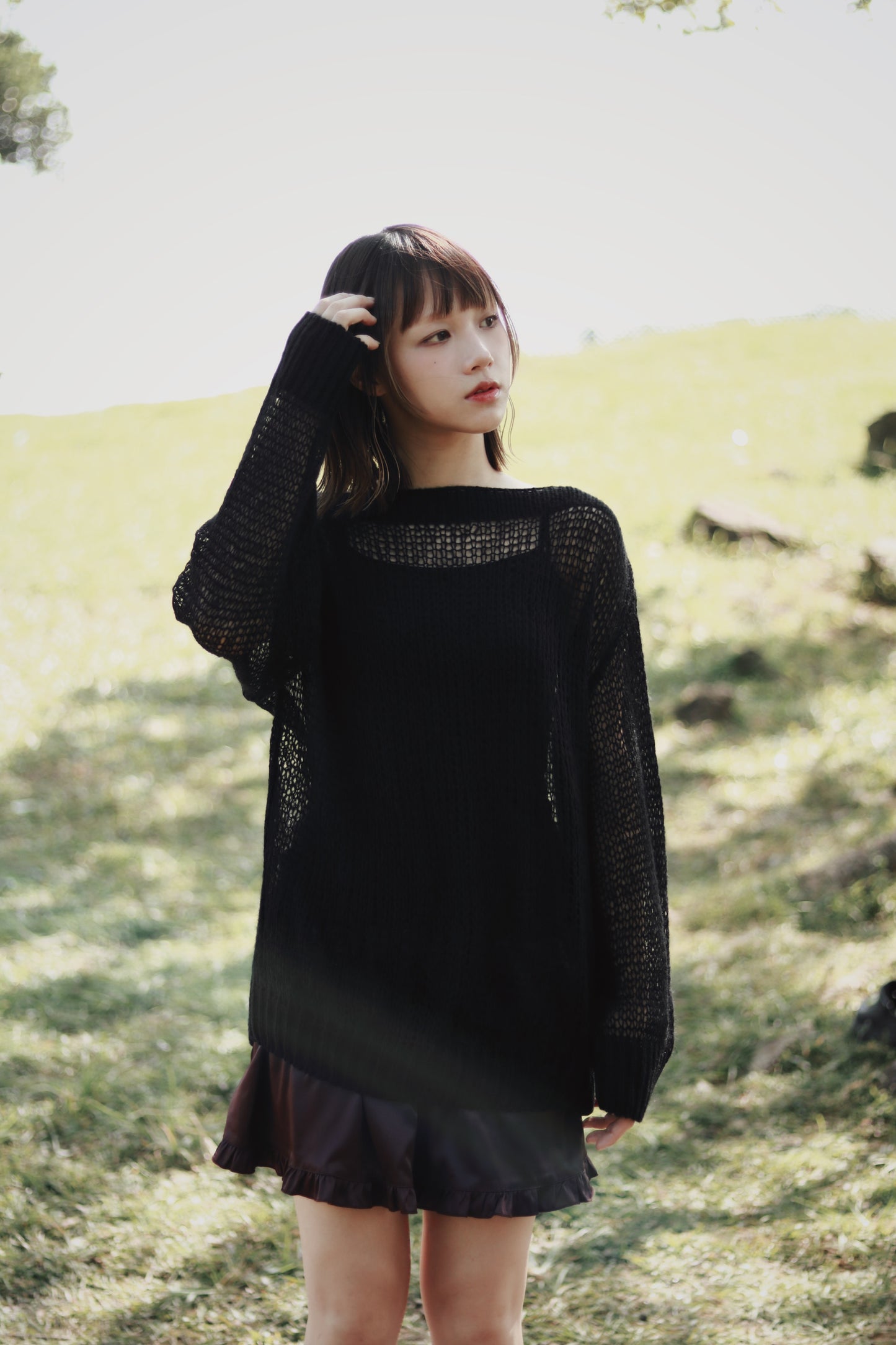 Autumn Knit Top (Black)