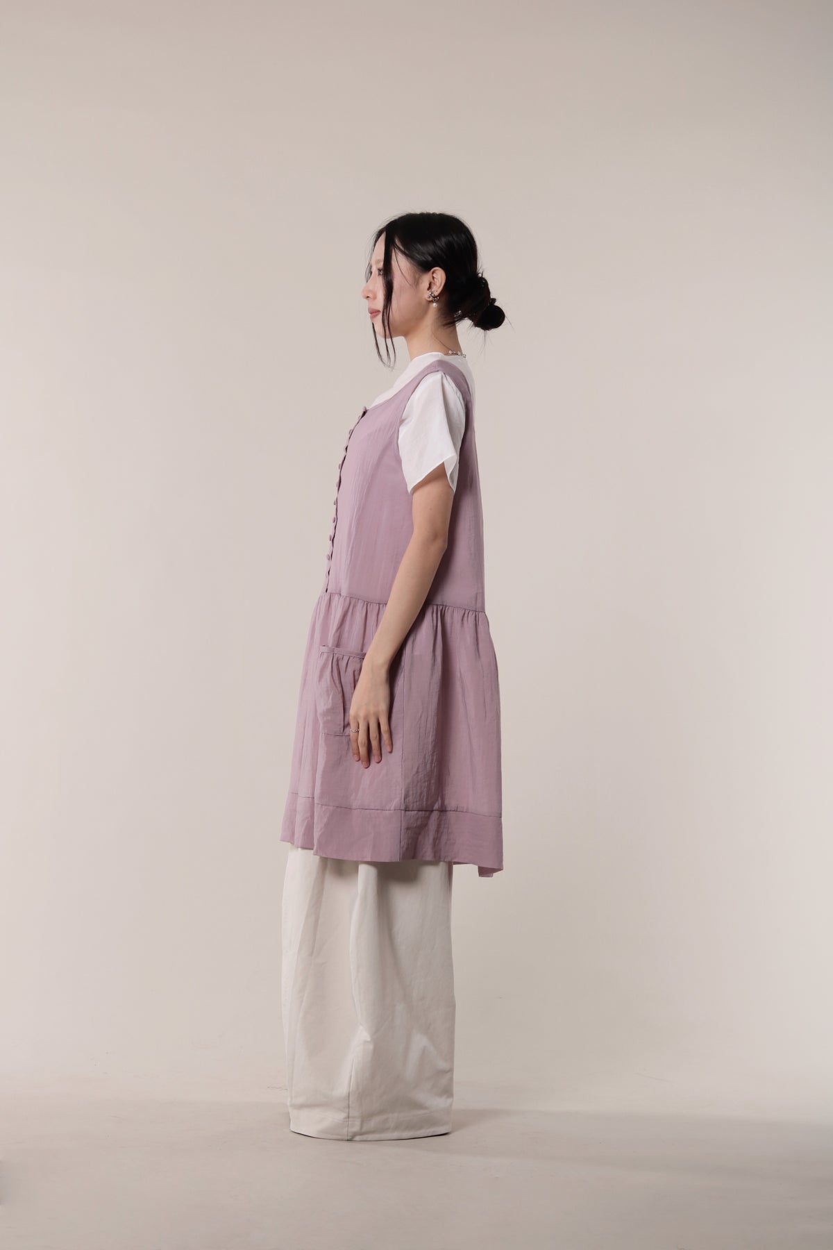 Asymmetric Twist Top (White)